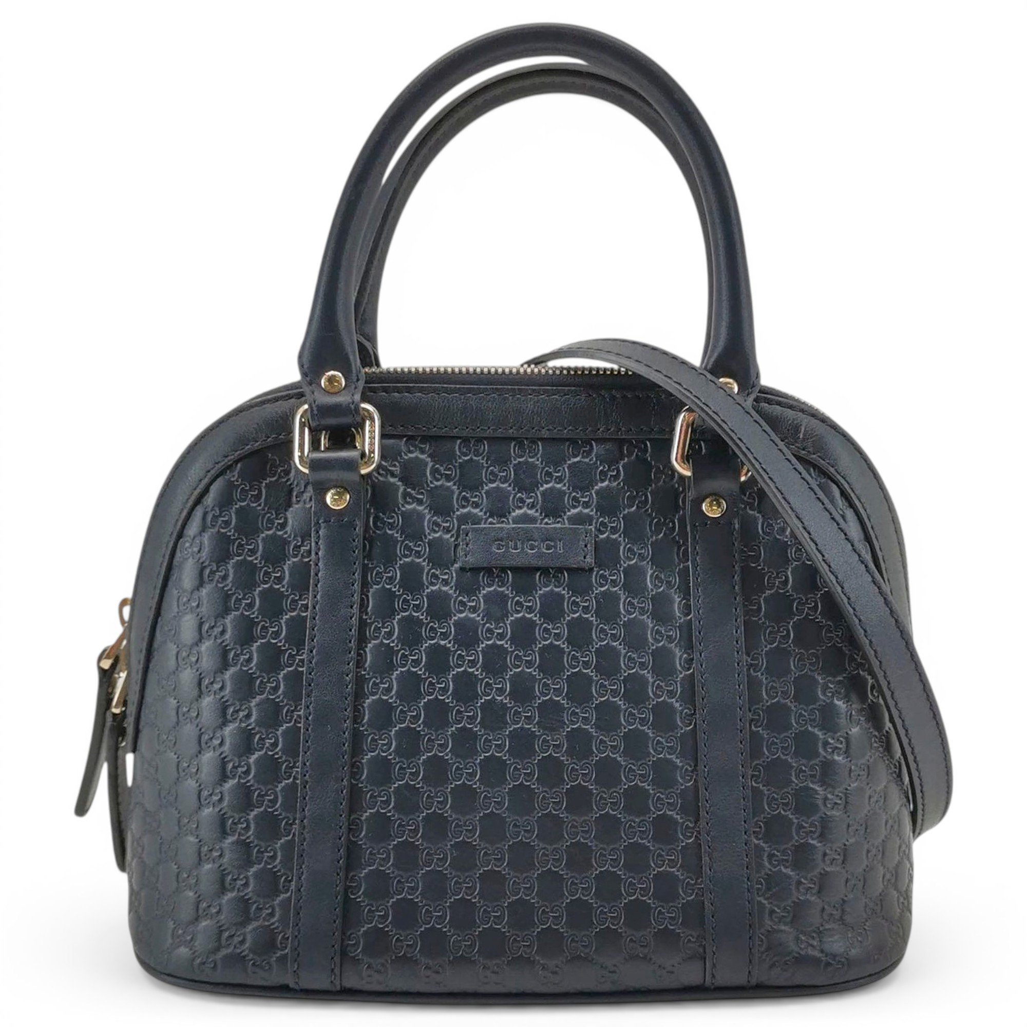 Dôme leather handbag