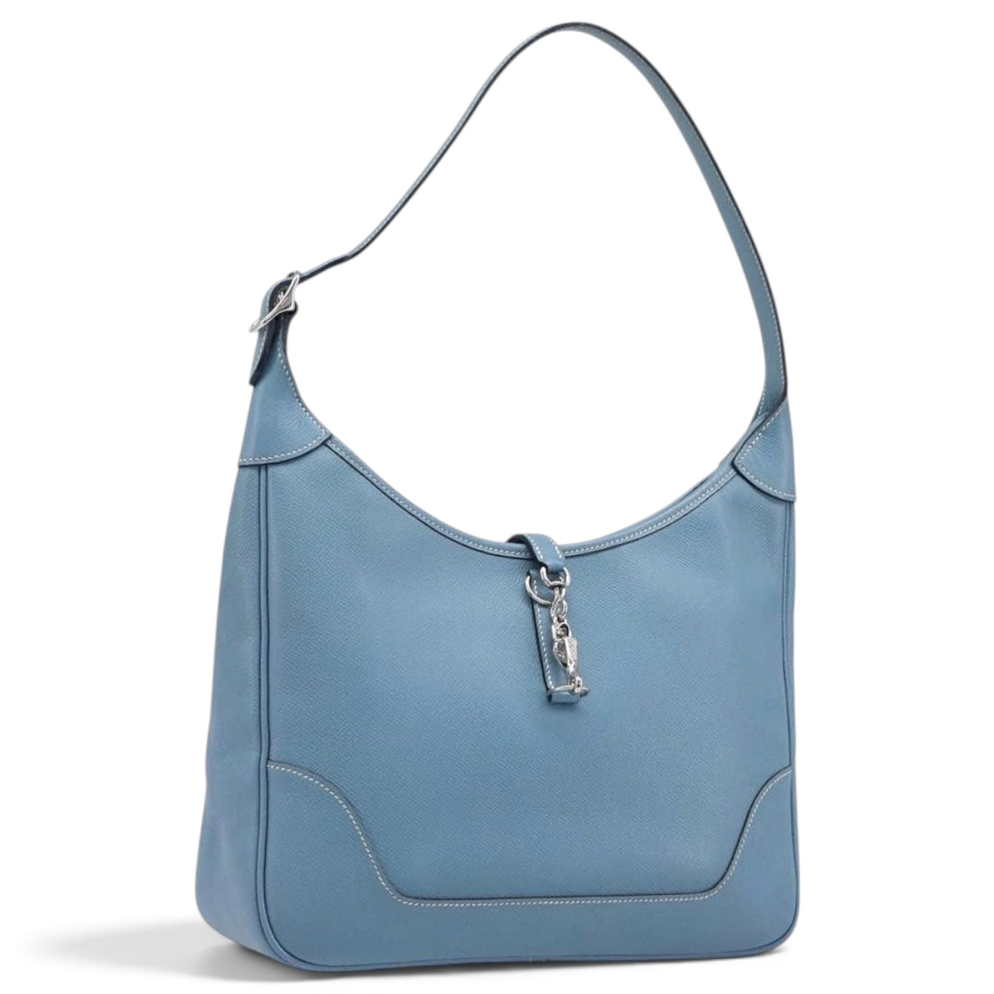 Trim leather handbag