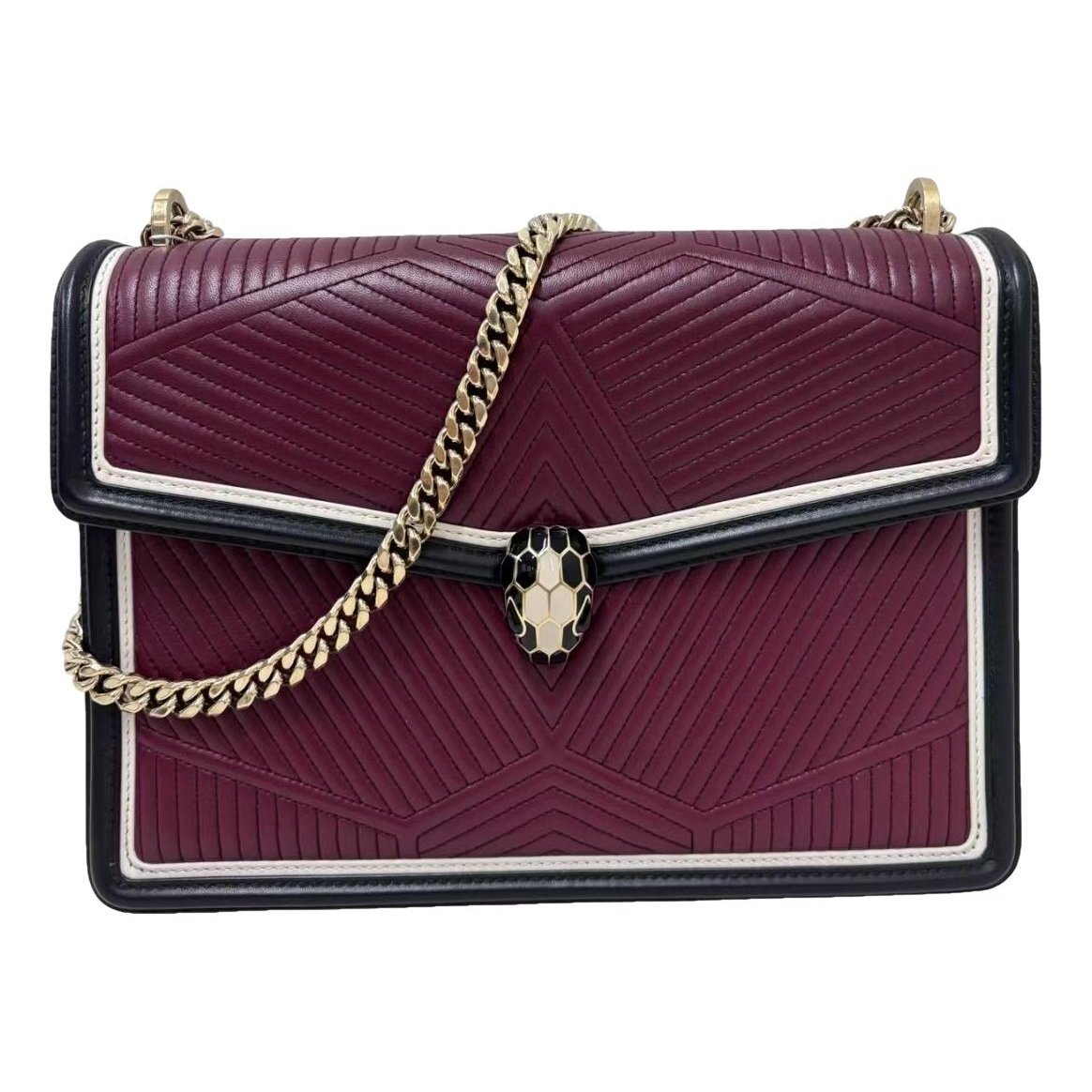Serpenti leather handbag