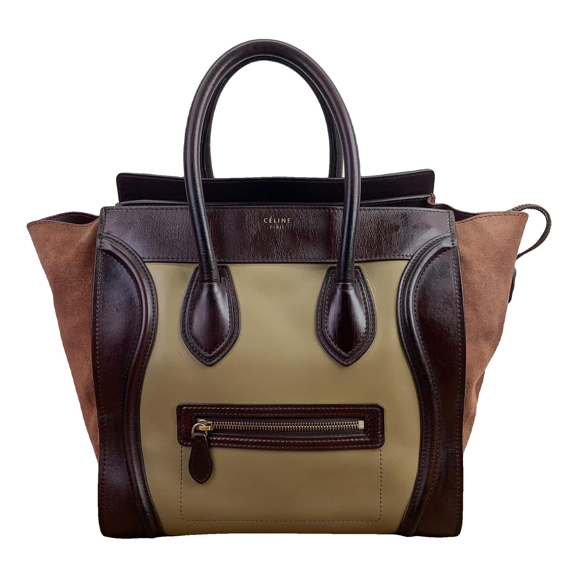 Luggage leather handbag
