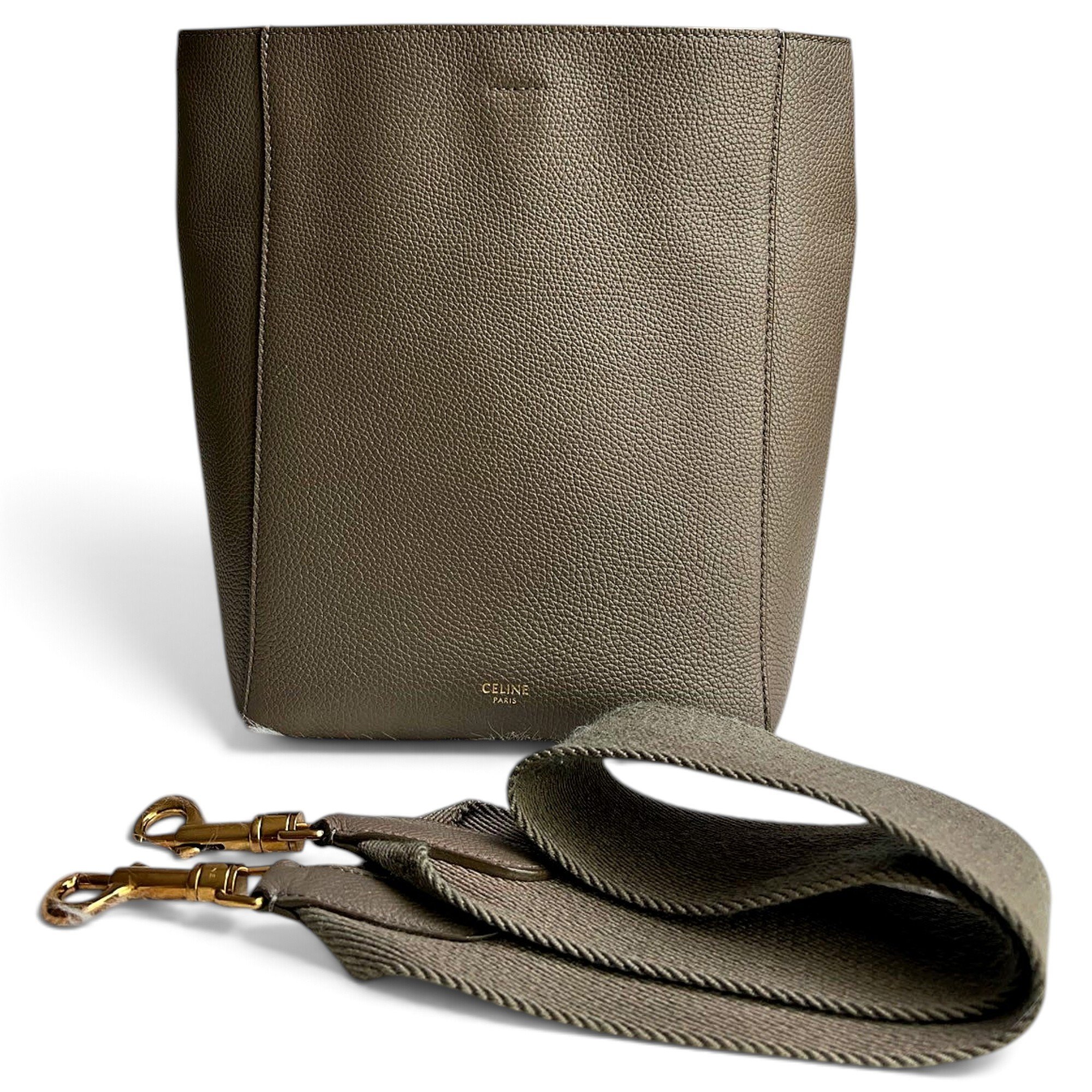 Seau Sangle leather handbag