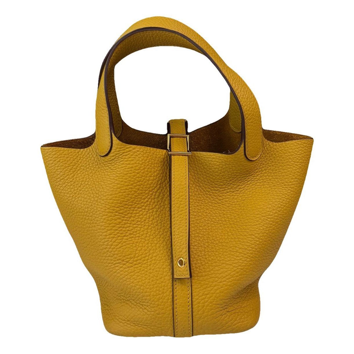 Picotin leather tote