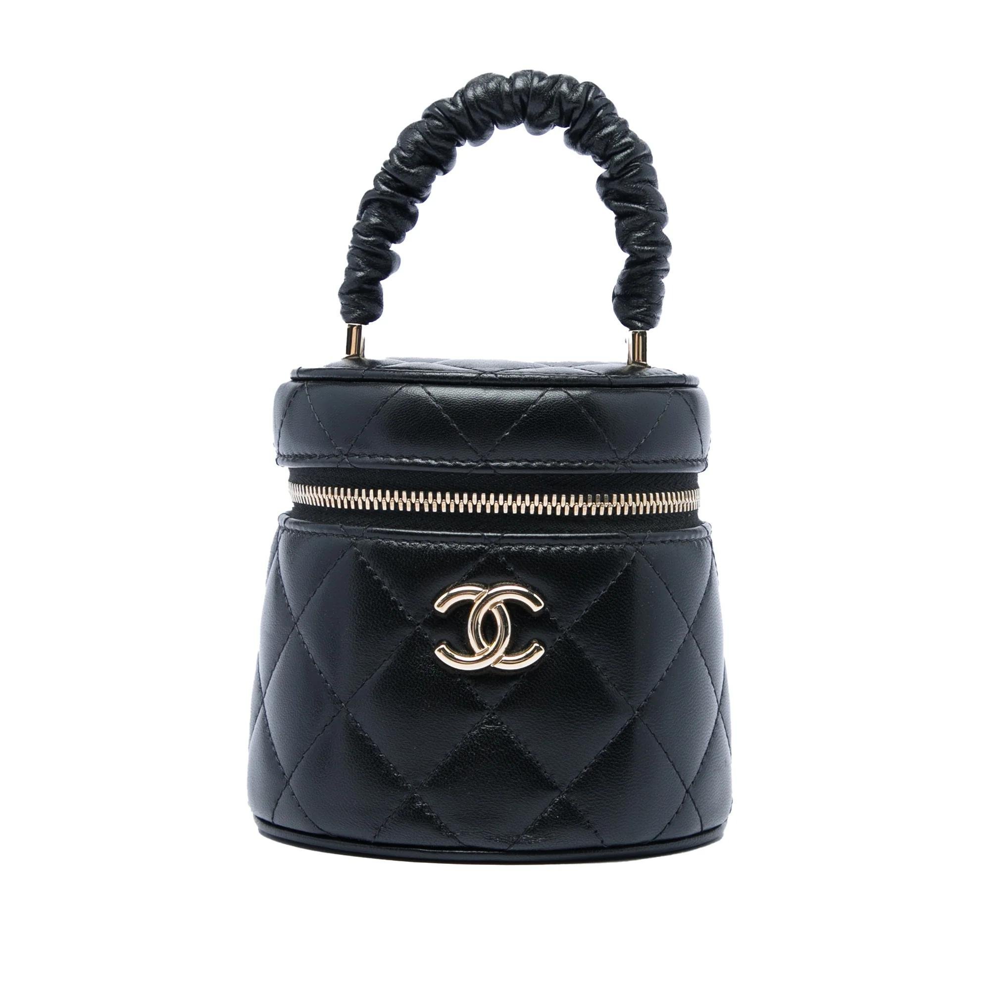 Vanity pony-style calfskin handbag