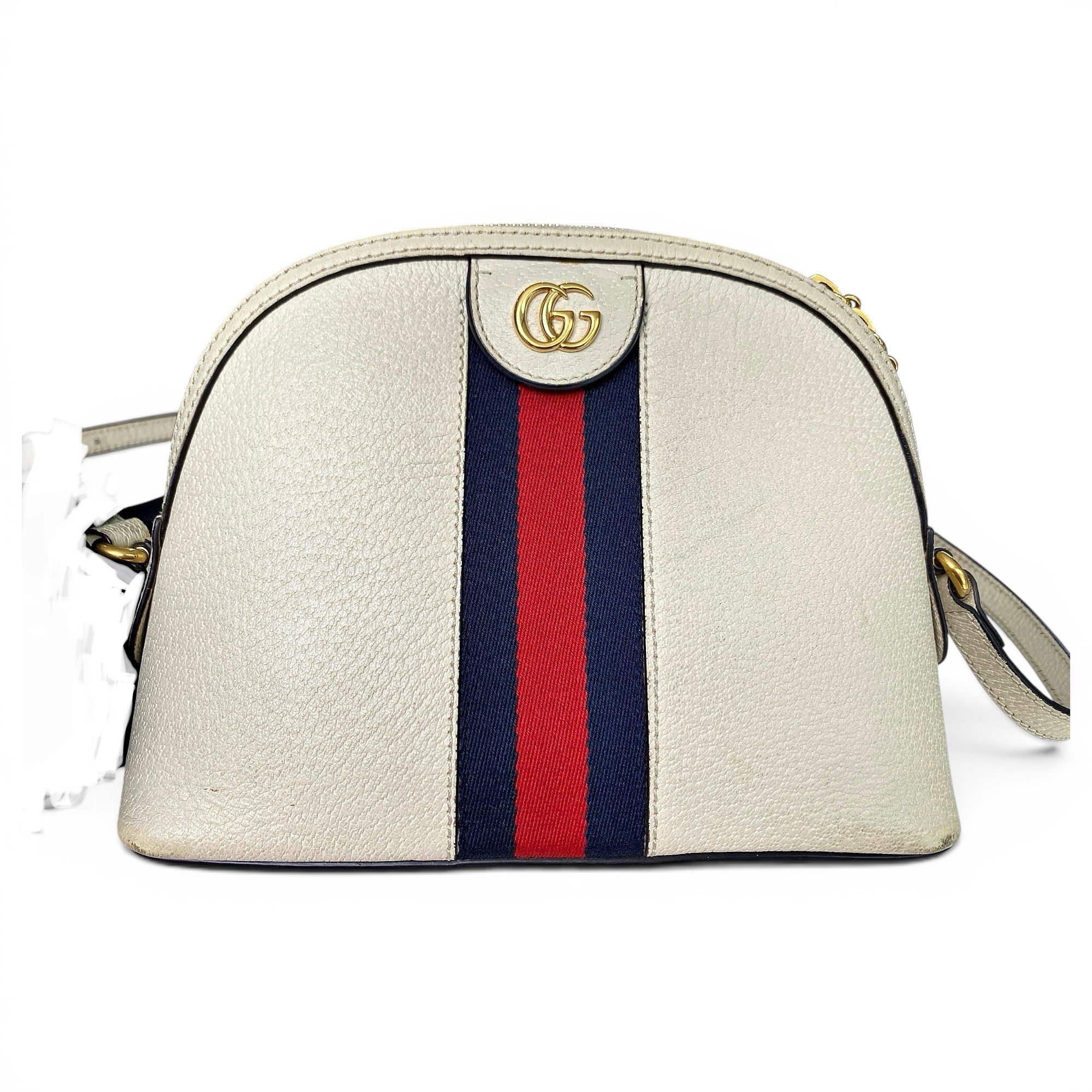 Ophidia Dome leather handbag