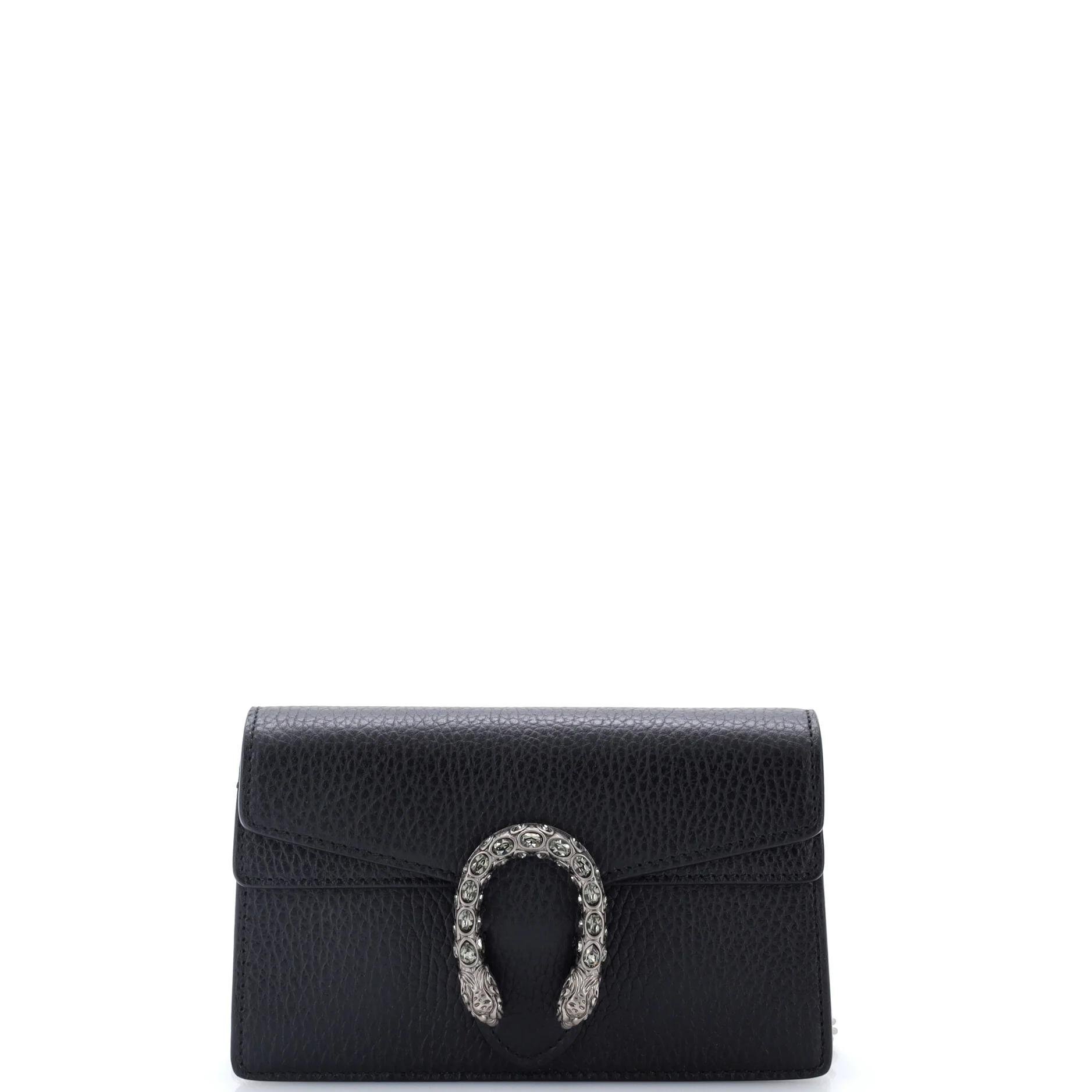 Leather clutch bag