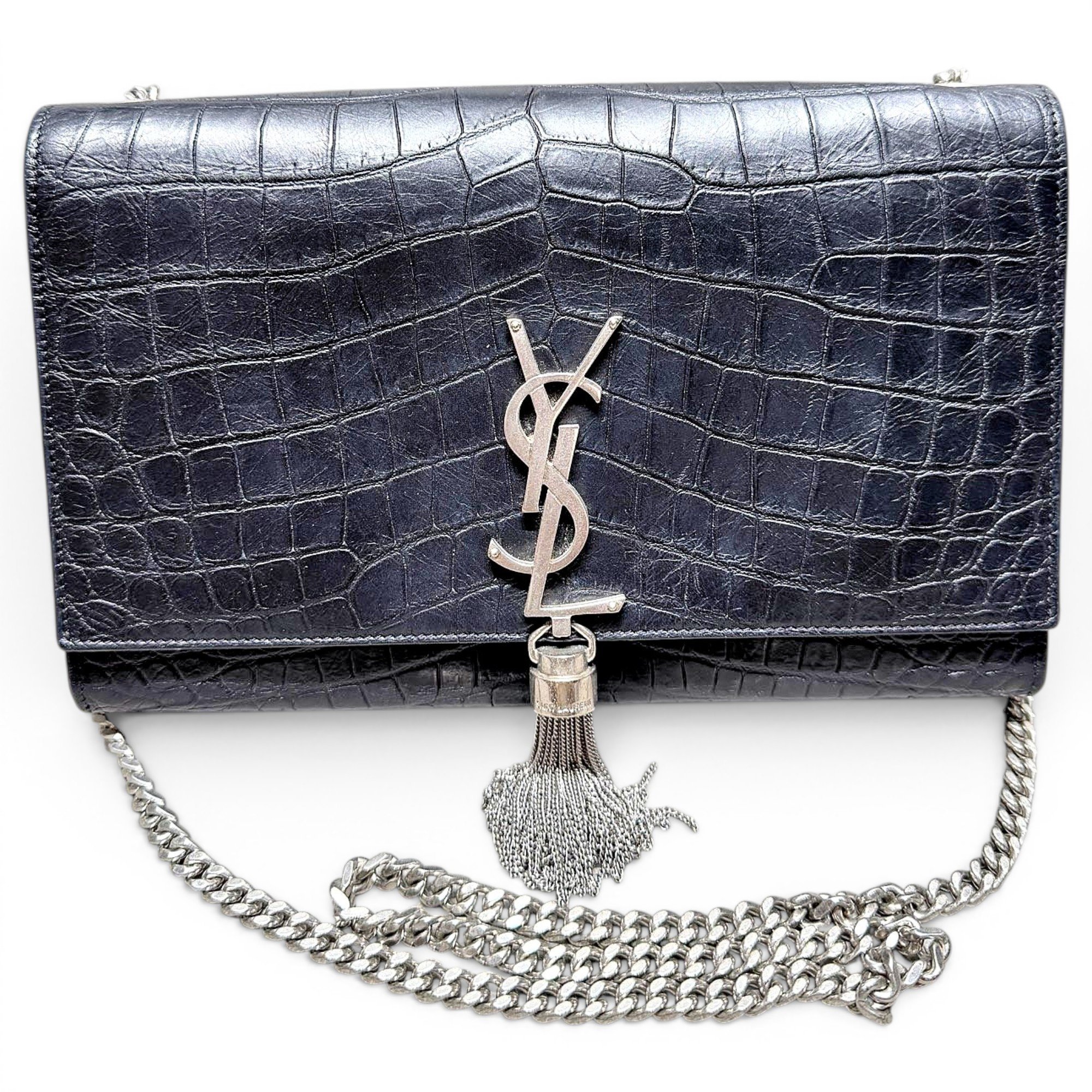 Pompom Kate leather handbag