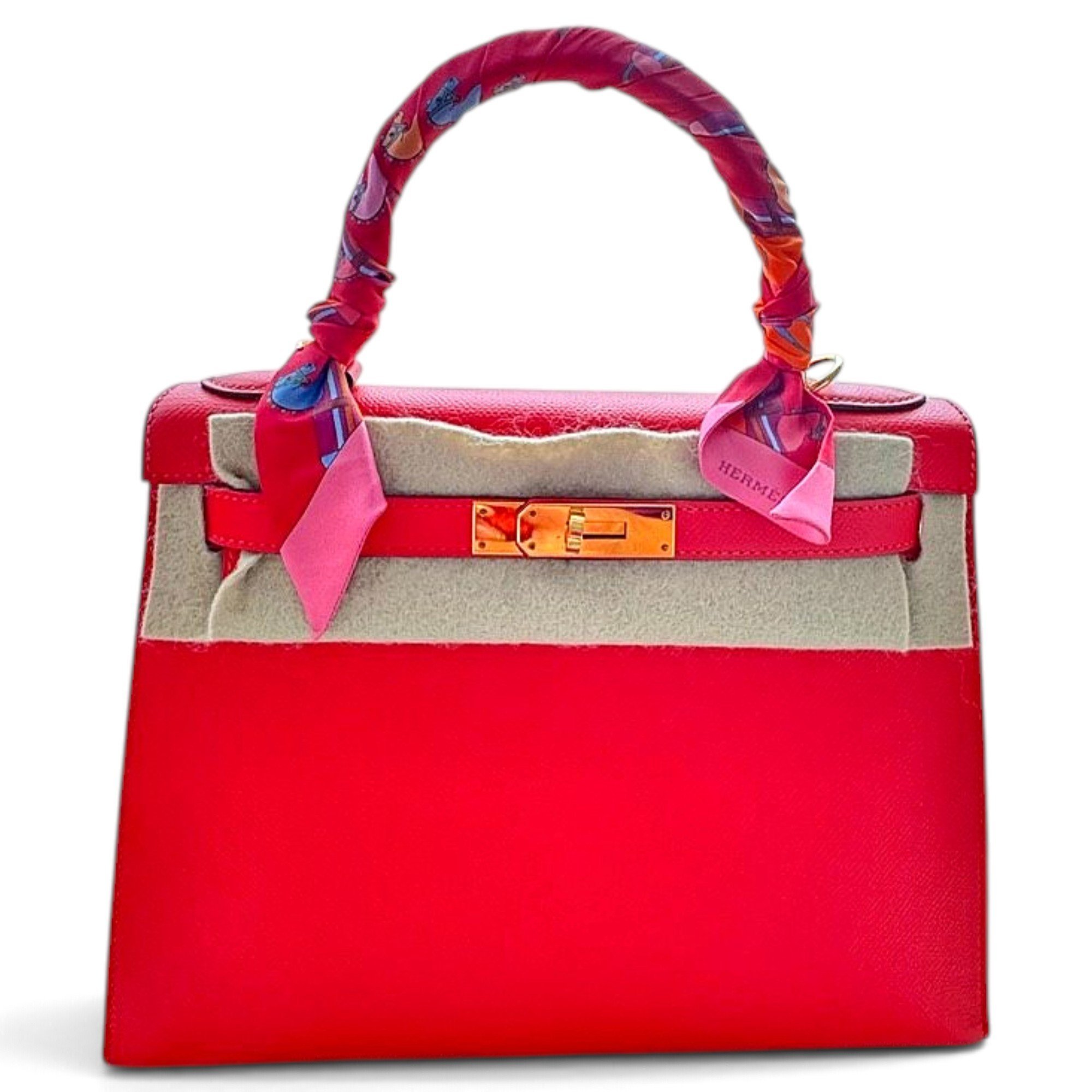 Hermes Kelly 28 Handbag Rose Jaipur Epsom Leather