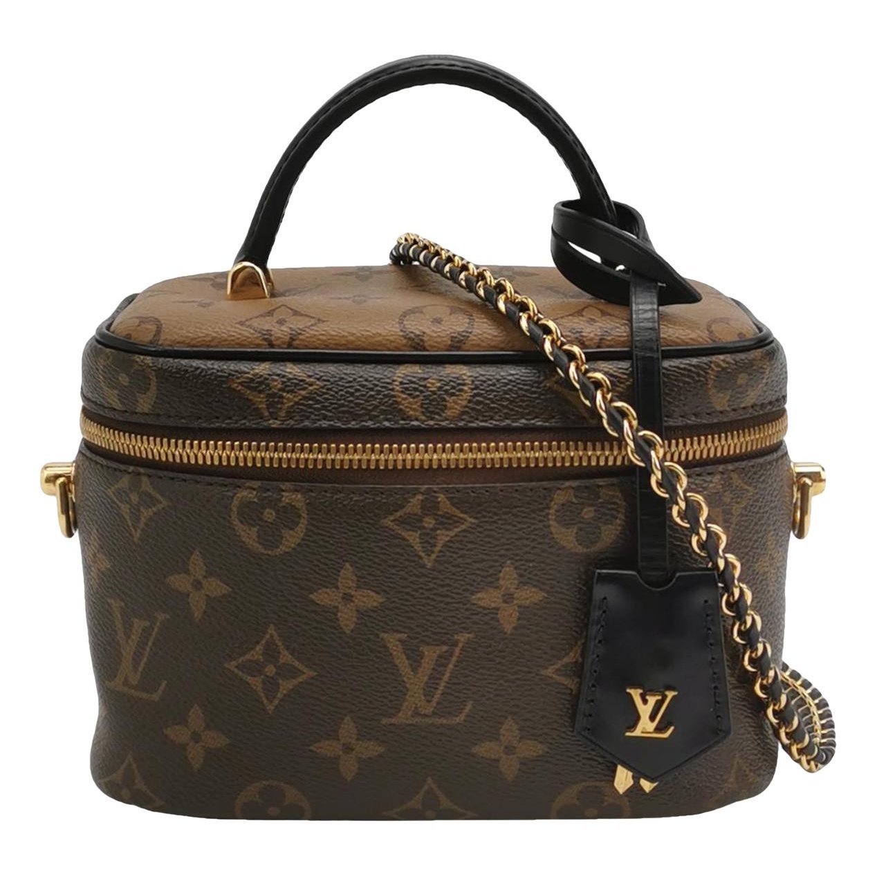 Vanity leather handbag