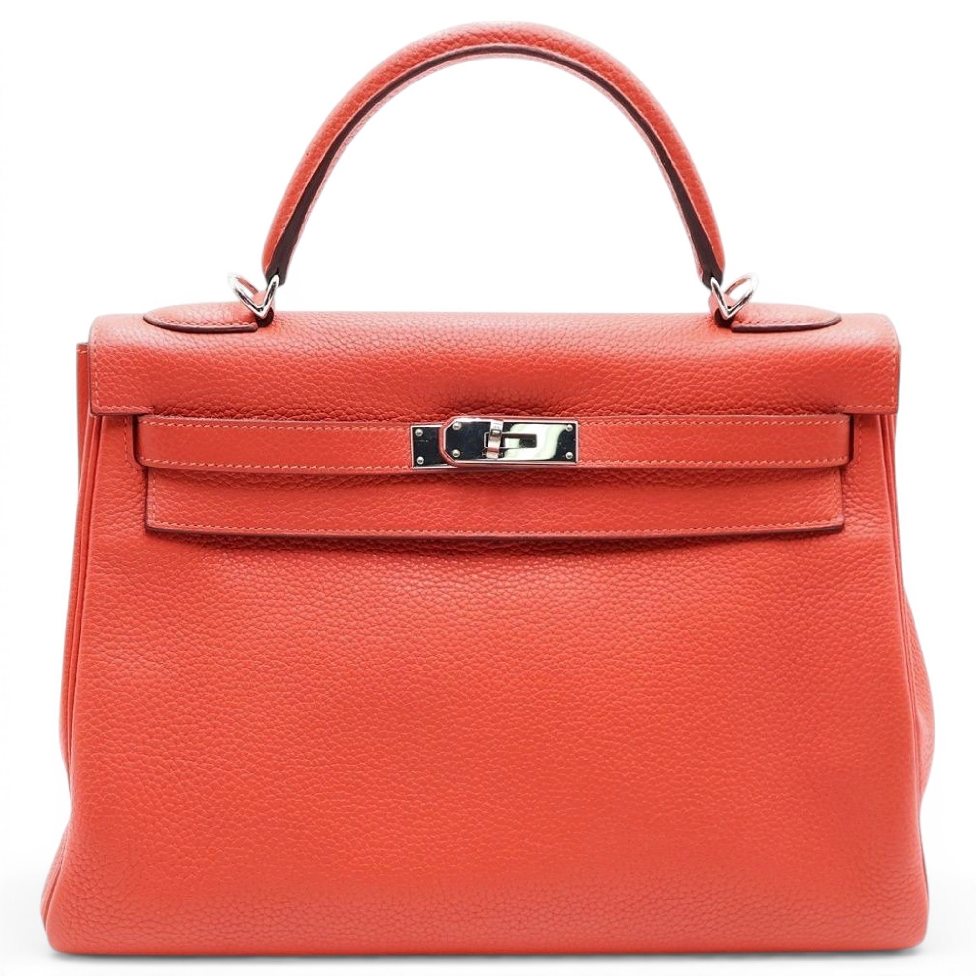 Hermes Kelly 32 Handbag Clemence Leather