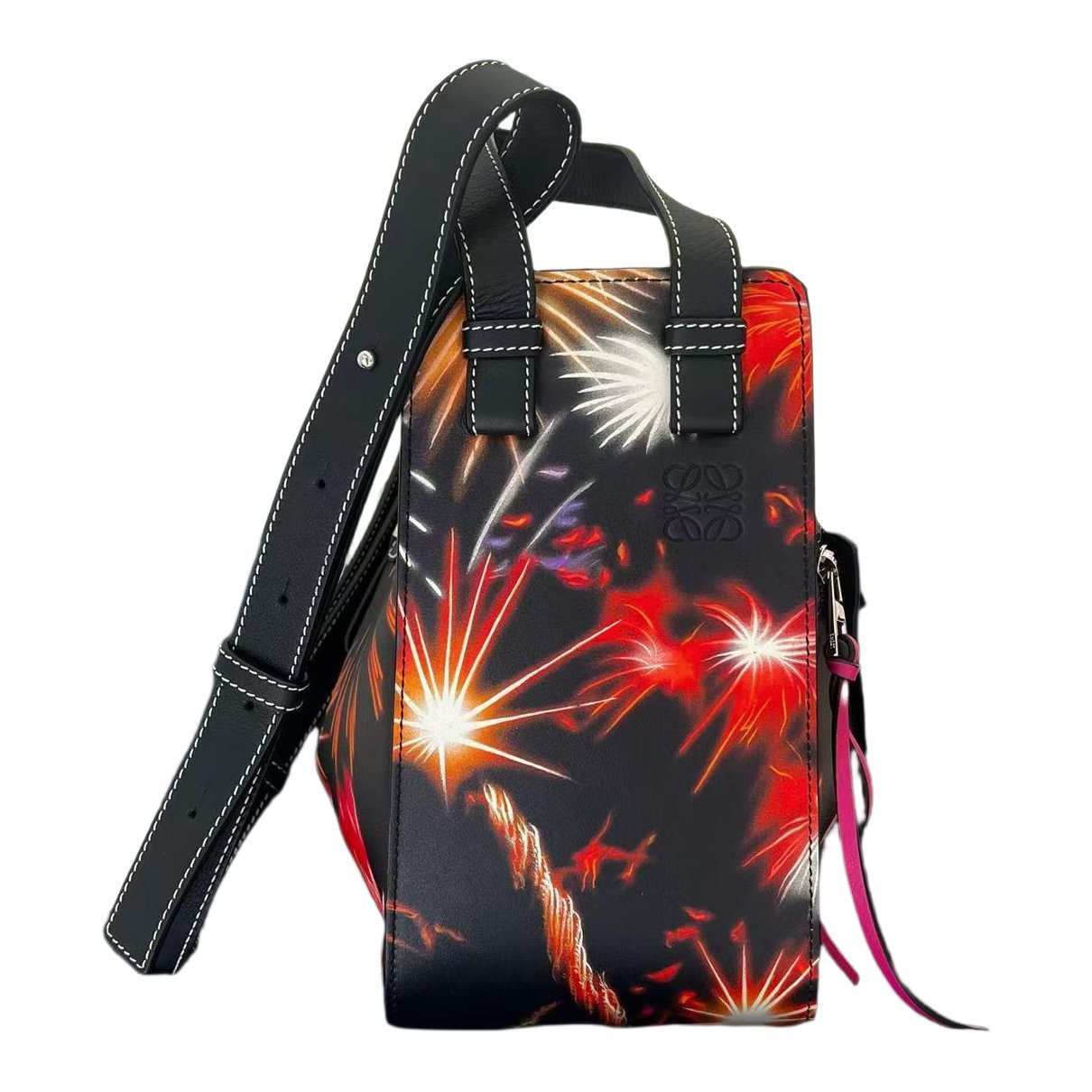 Hammock leather handbag