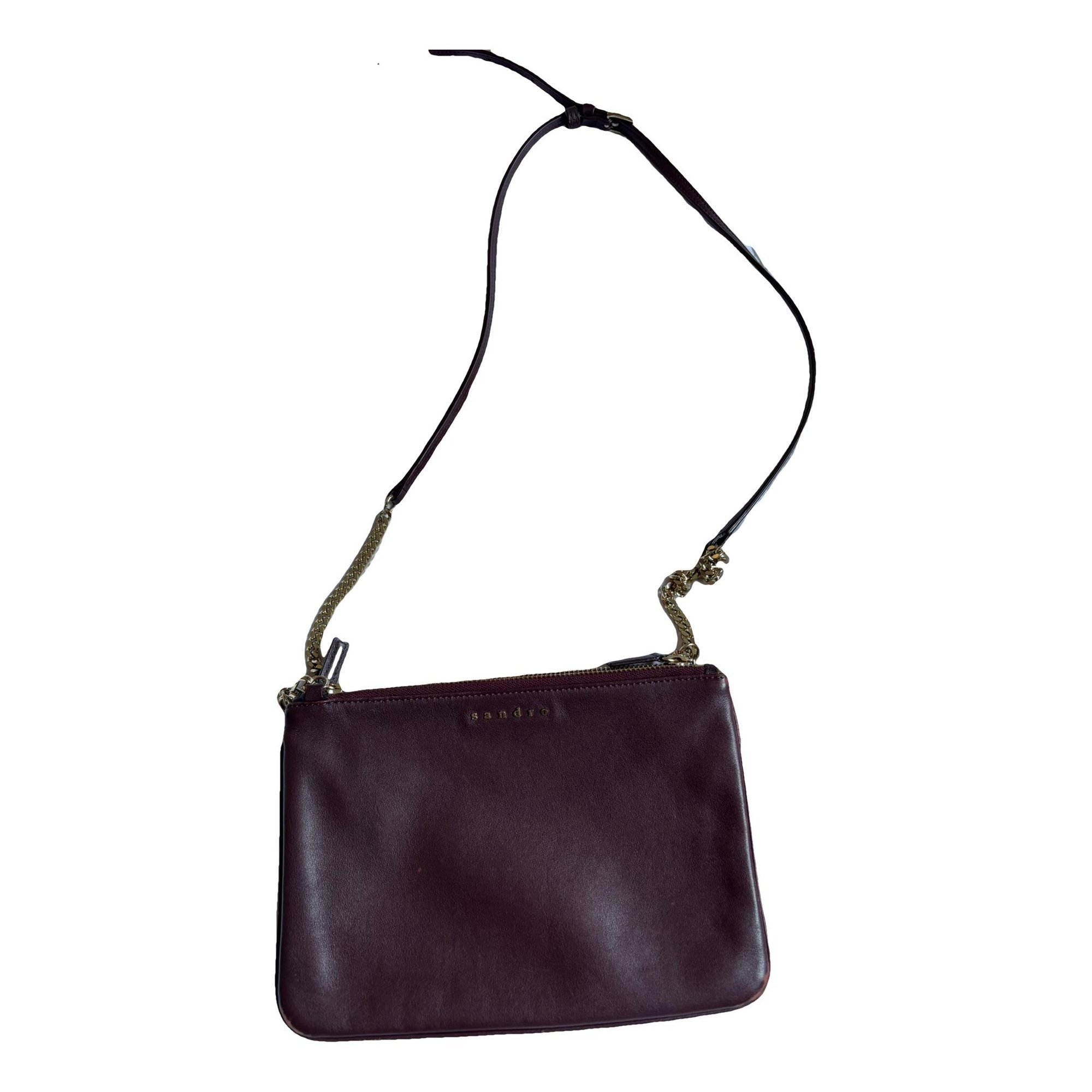 Sandro Leather crossbody bag