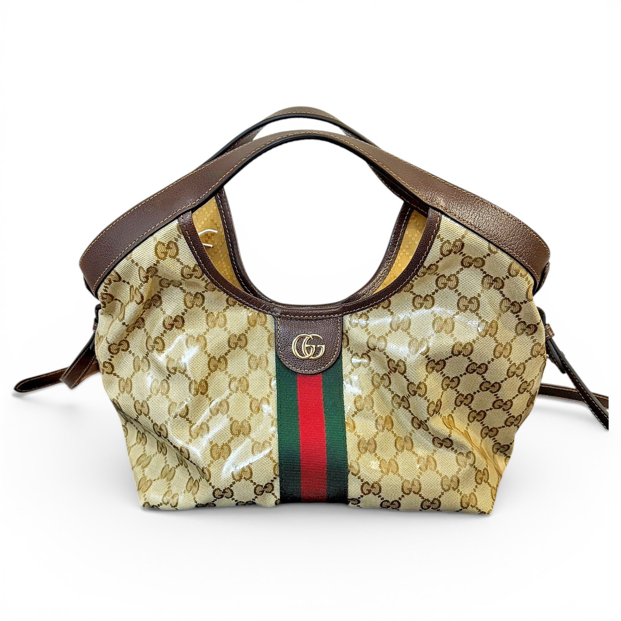 Gucci Giglio patent leather handbag
