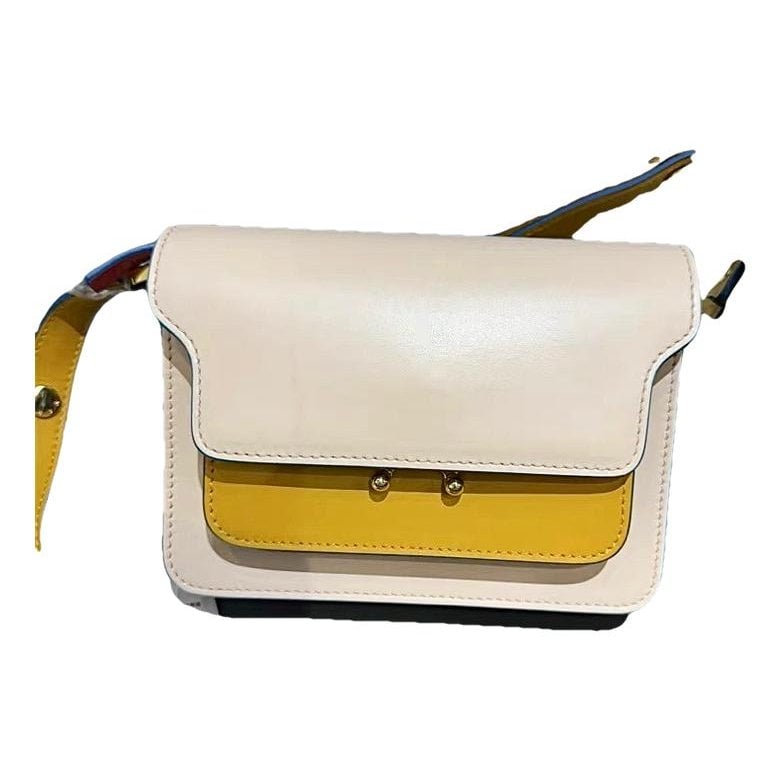 Marni Trunk leather crossbody bag