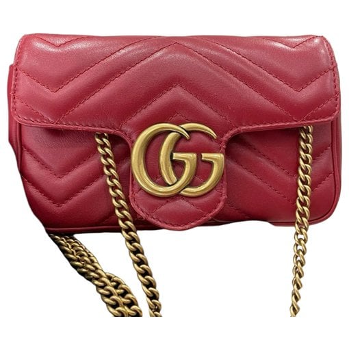 GG Marmont Flap leather handbag