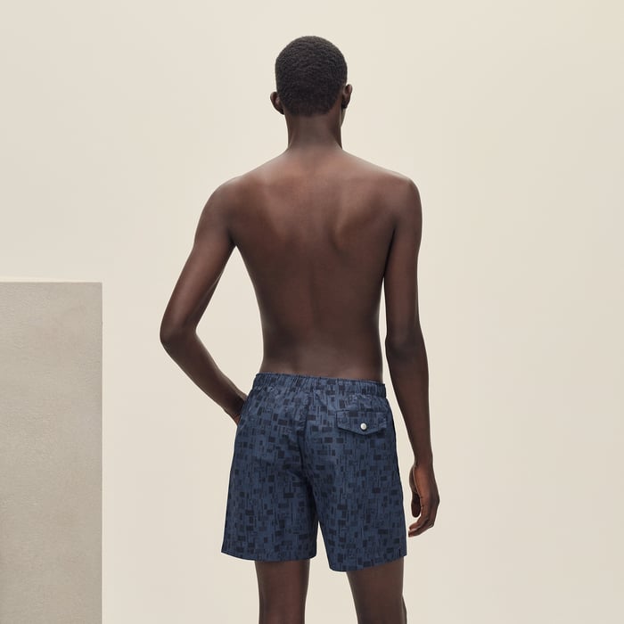 Marine "Metal Au Carre" Swim Trunks