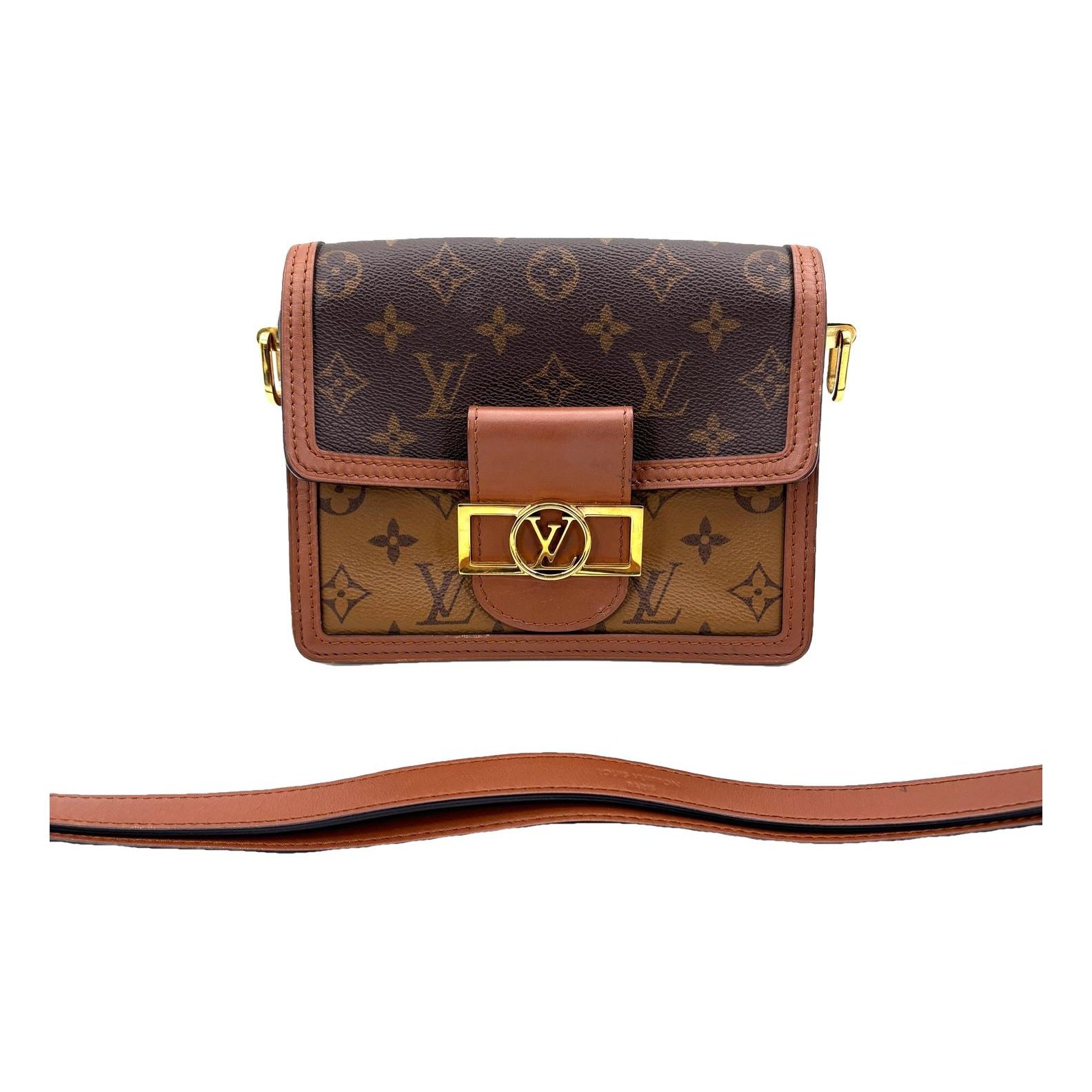 Dauphine leather handbag