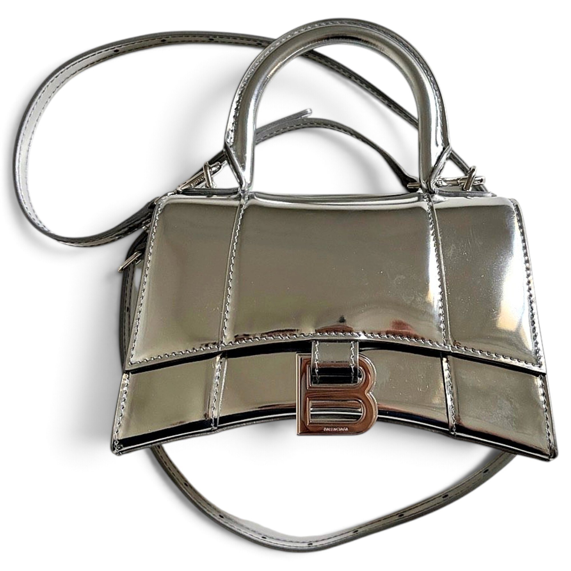 Balenciaga Hourglass leather handbag
