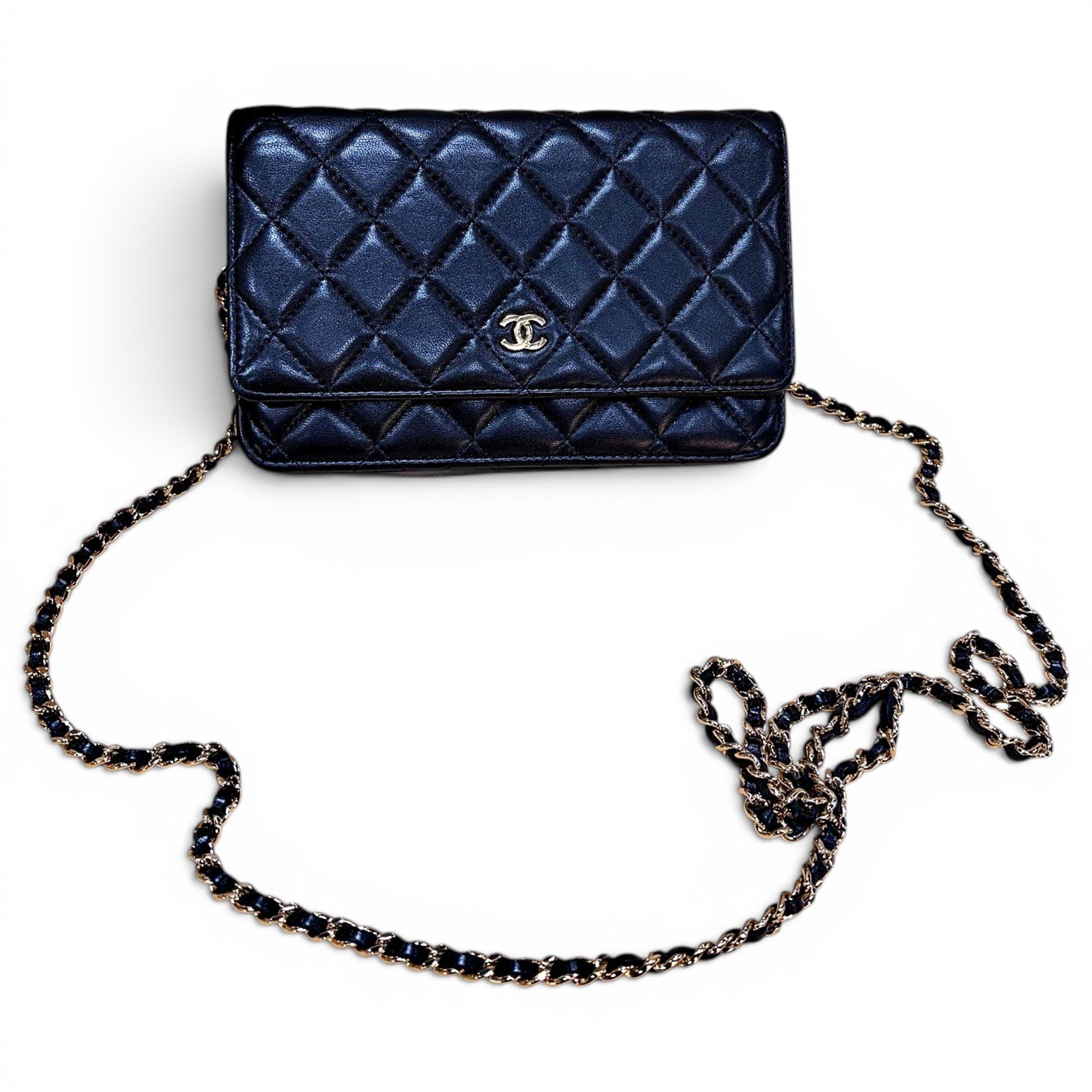Wallet On Chain Timeless/Classique leather crossbody bag