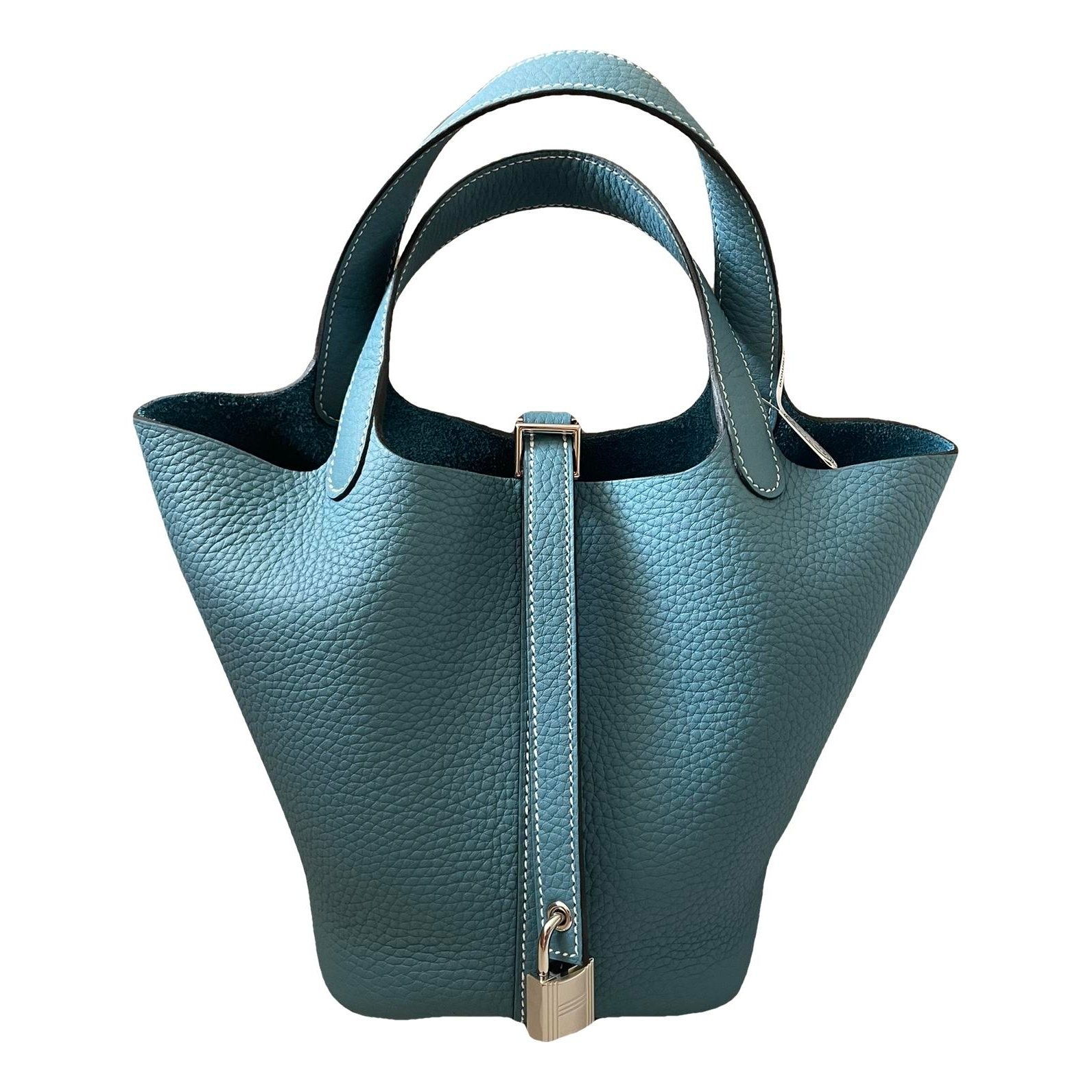 Picotin leather tote