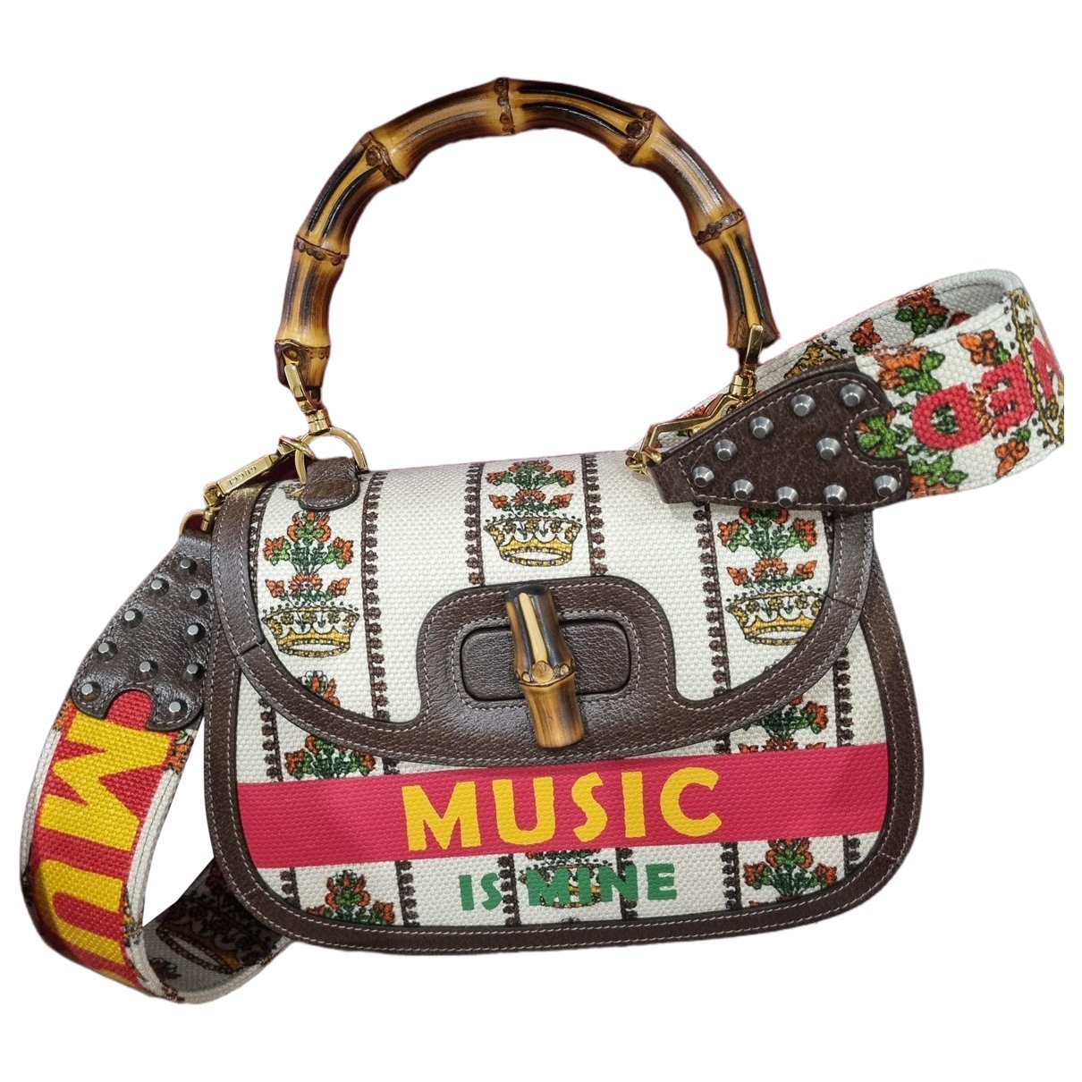 Convertible Bamboo Top Handle cloth handbag