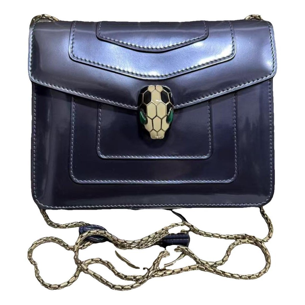 Serpenti patent leather handbag