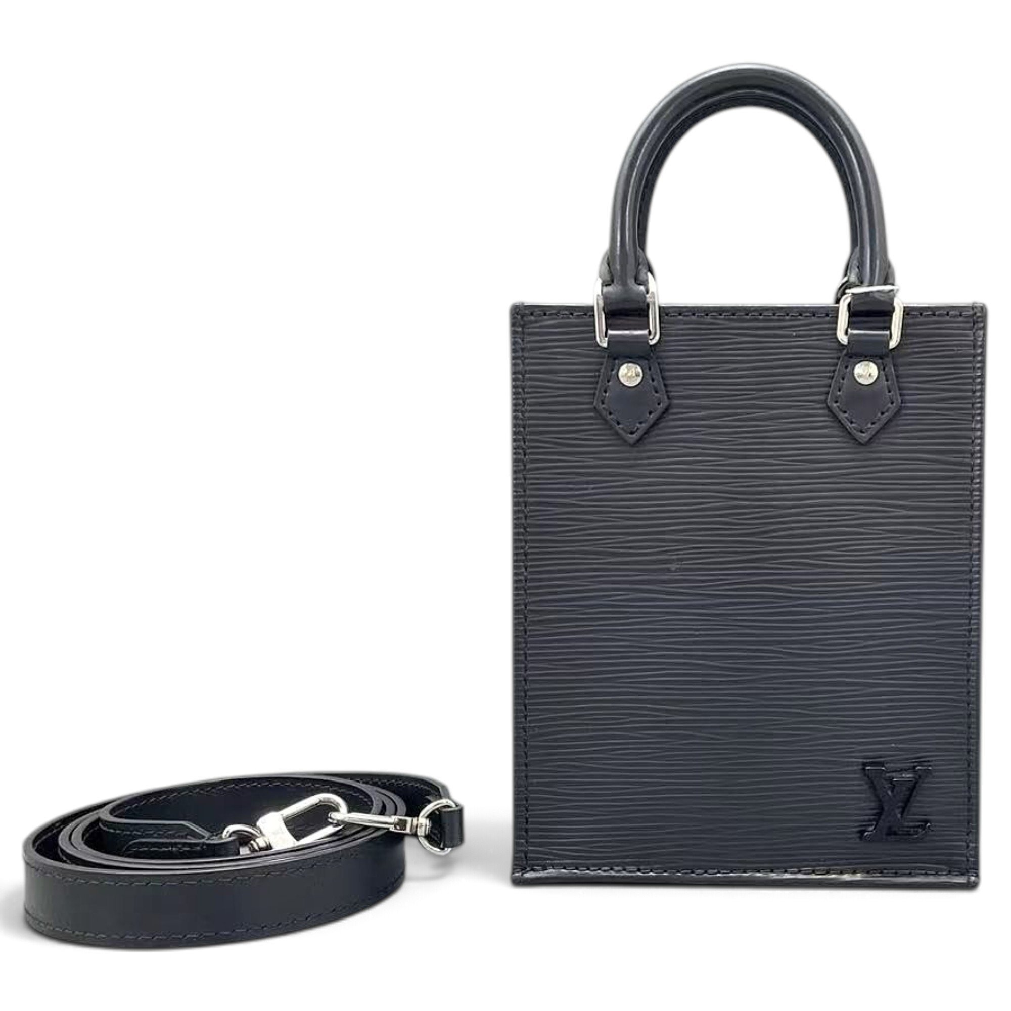 Plat leather tote