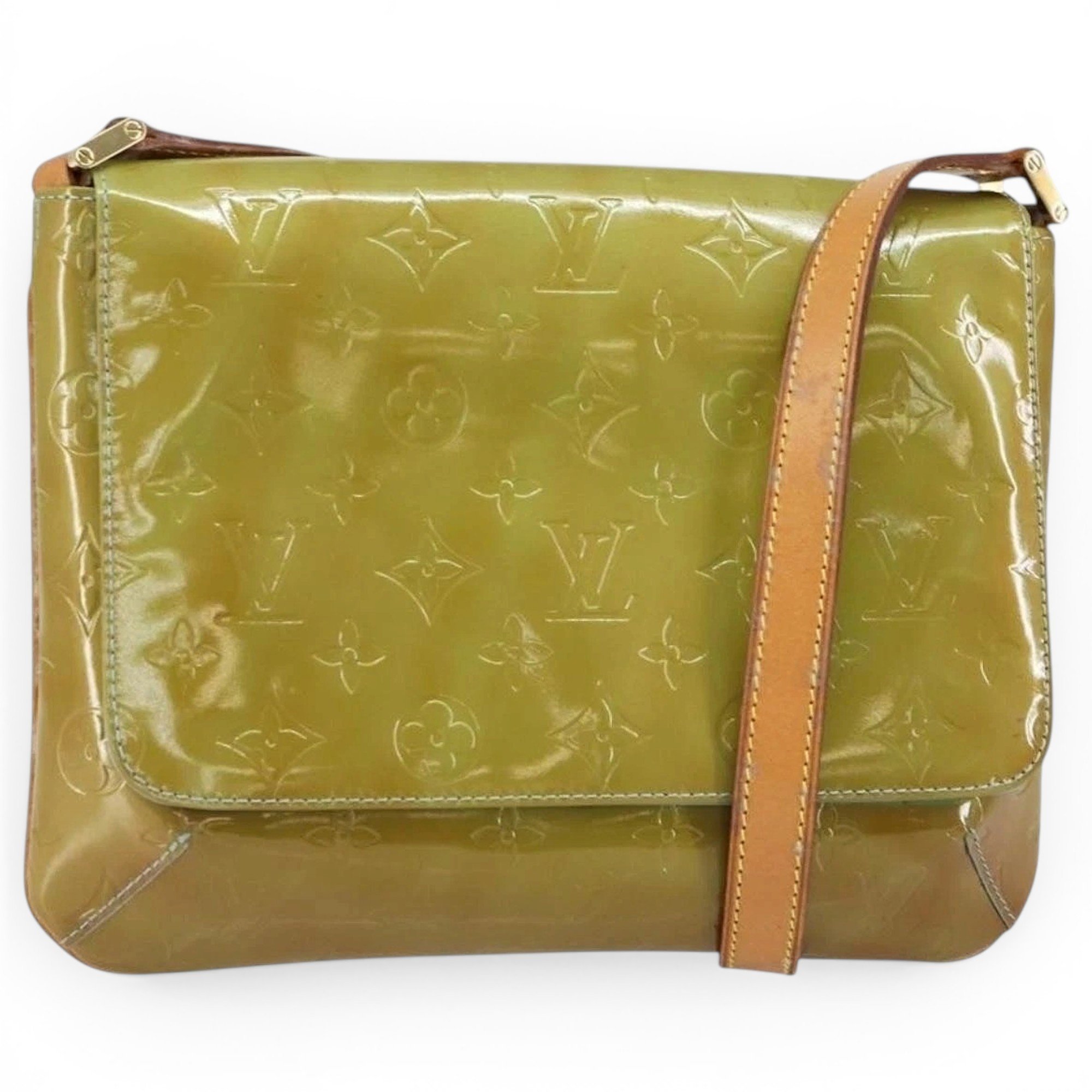 Thompson patent leather handbag