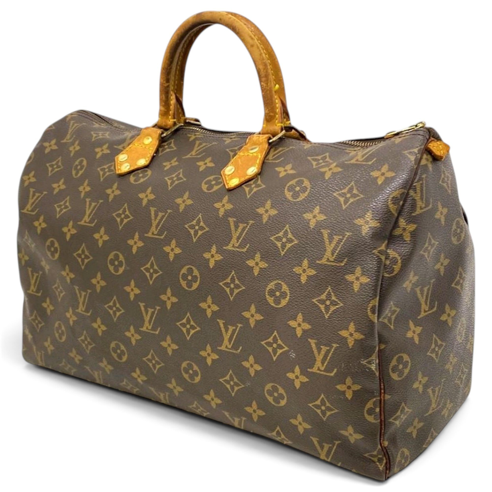 Speedy leather handbag
