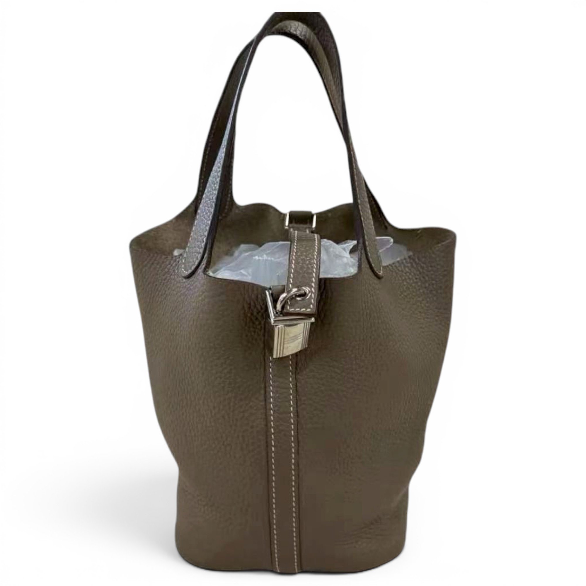 Picotin leather handbag