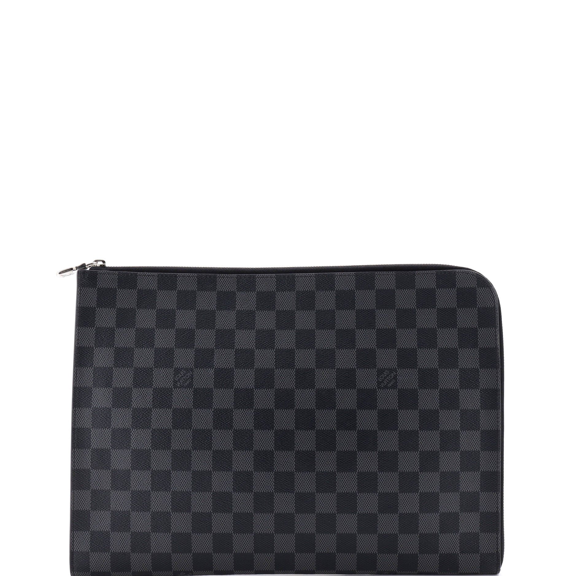 Zip Around Pochette Jour Damier Graphite GM