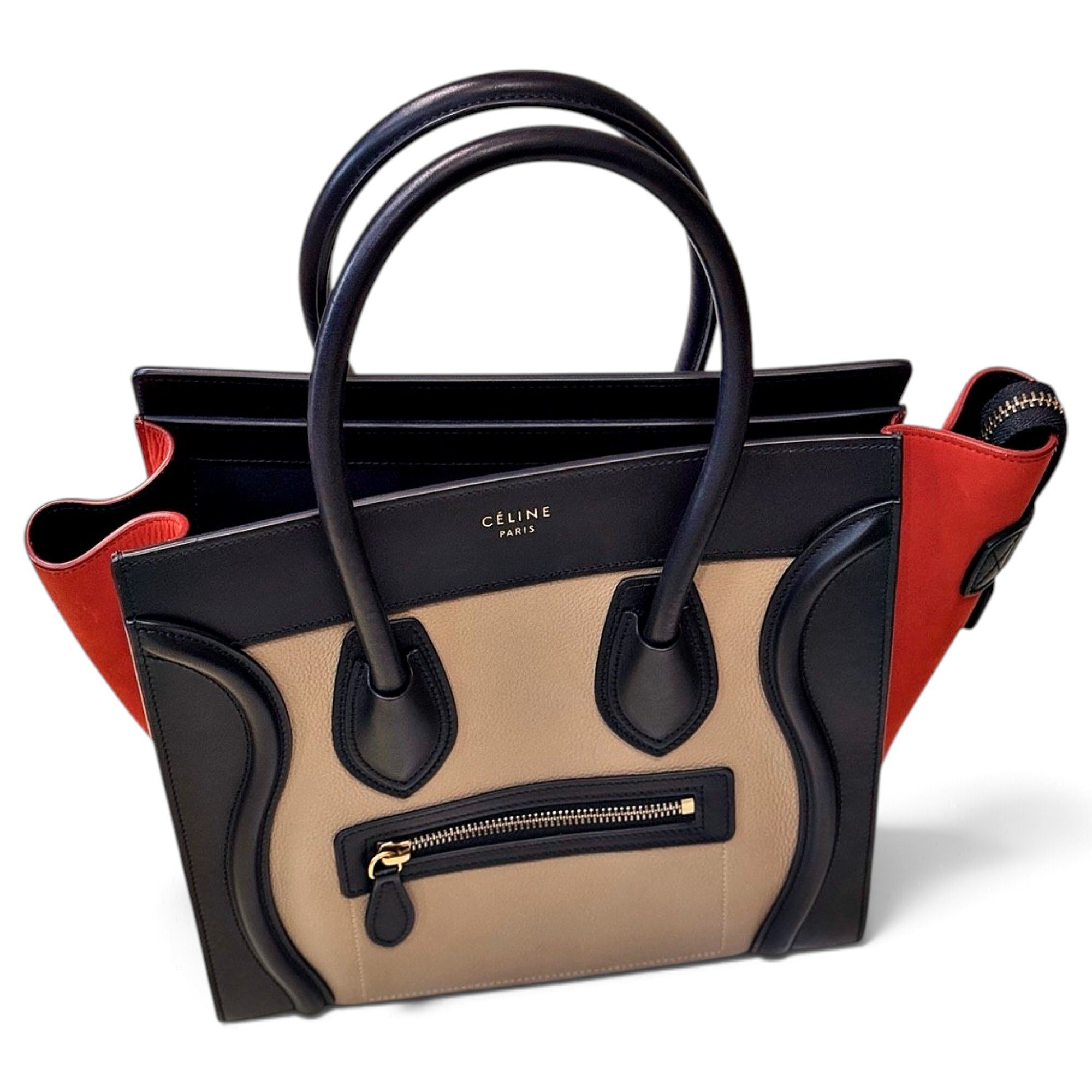 Luggage leather tote