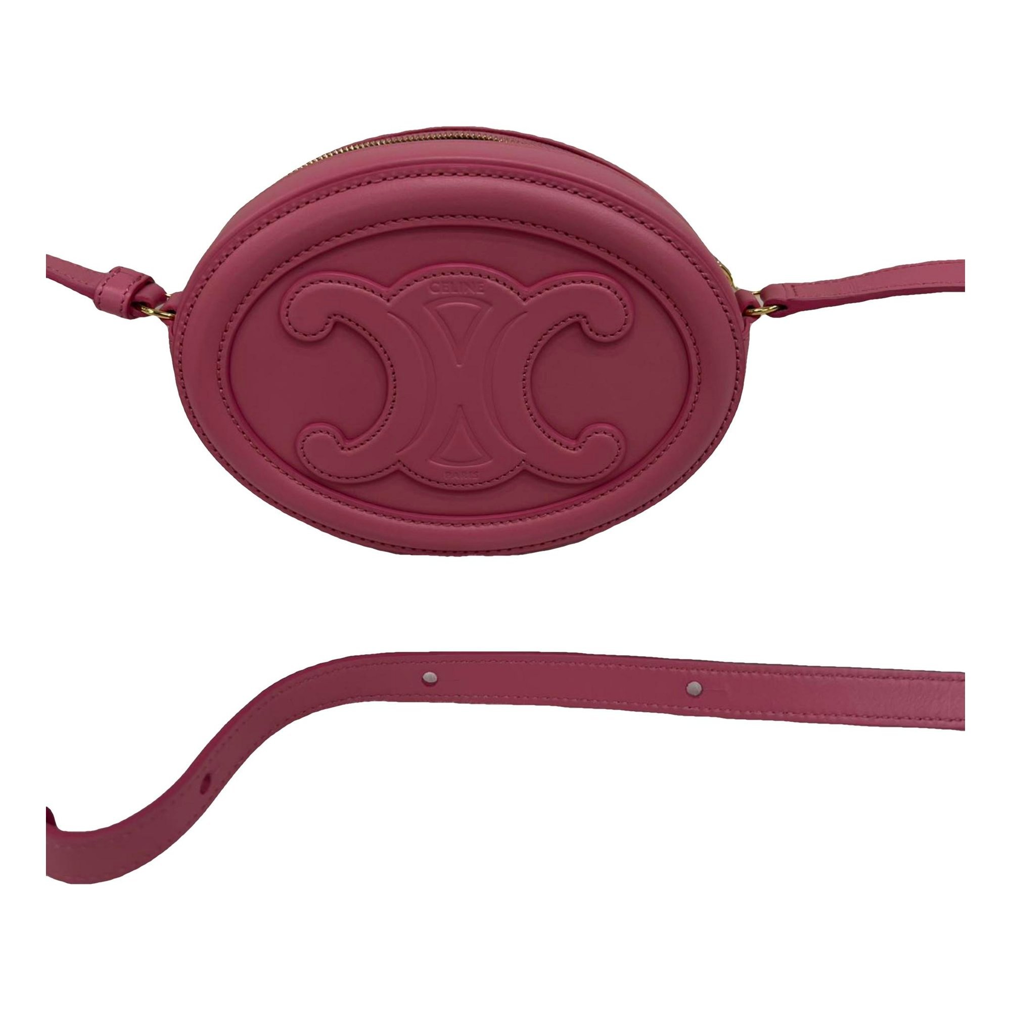 Triomphe leather crossbody bag