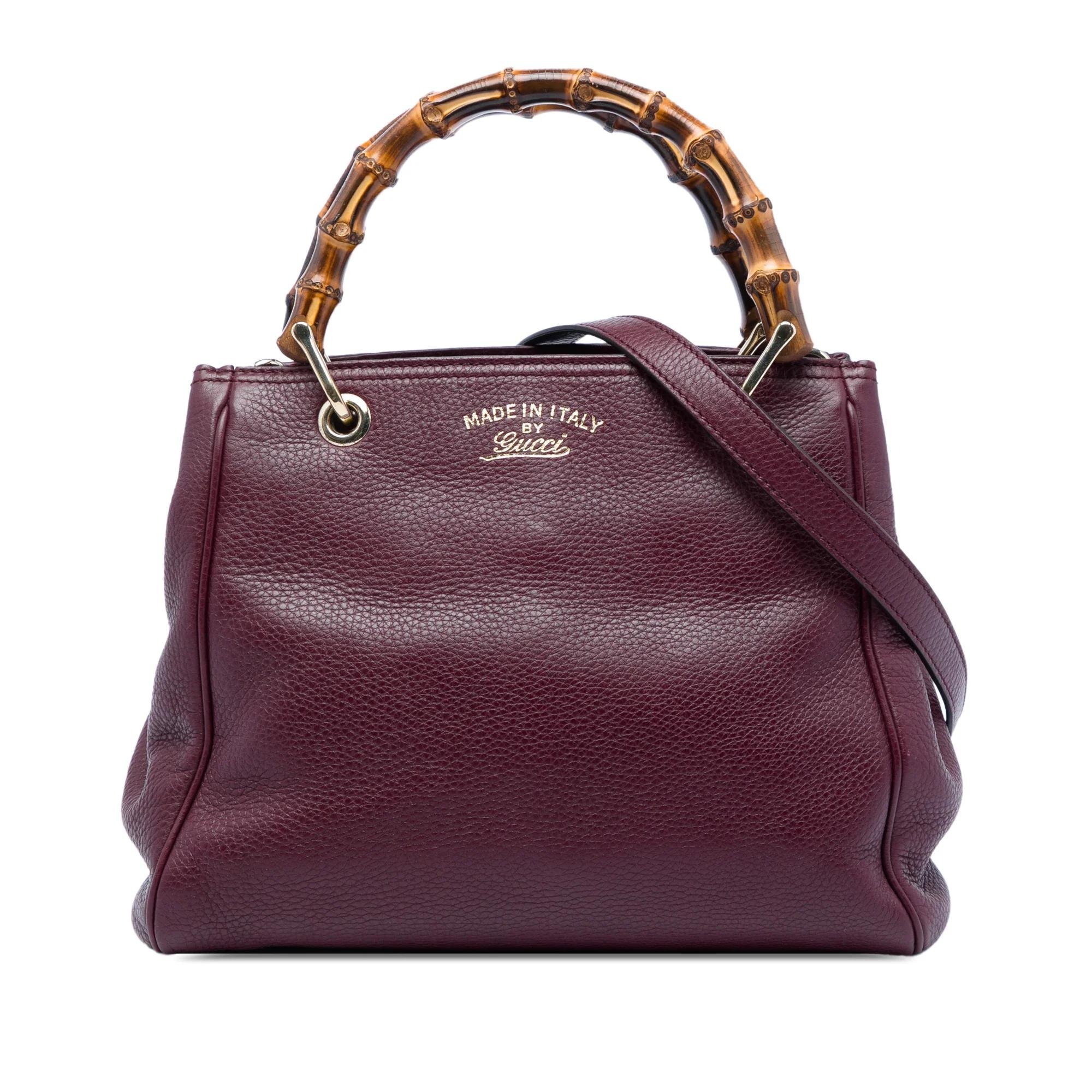 Bamboo pony-style calfskin satchel