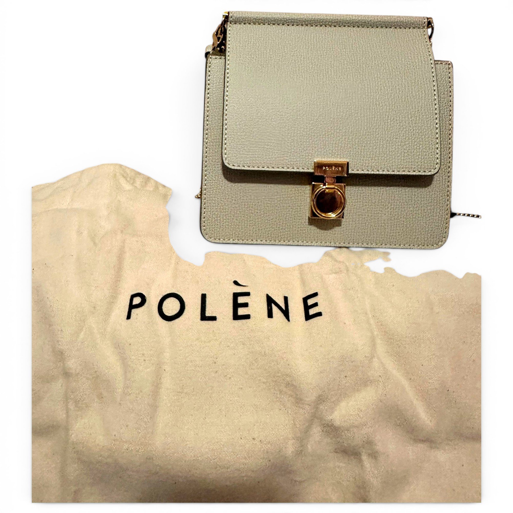 Polene Numéro sept mini leather crossbody bag