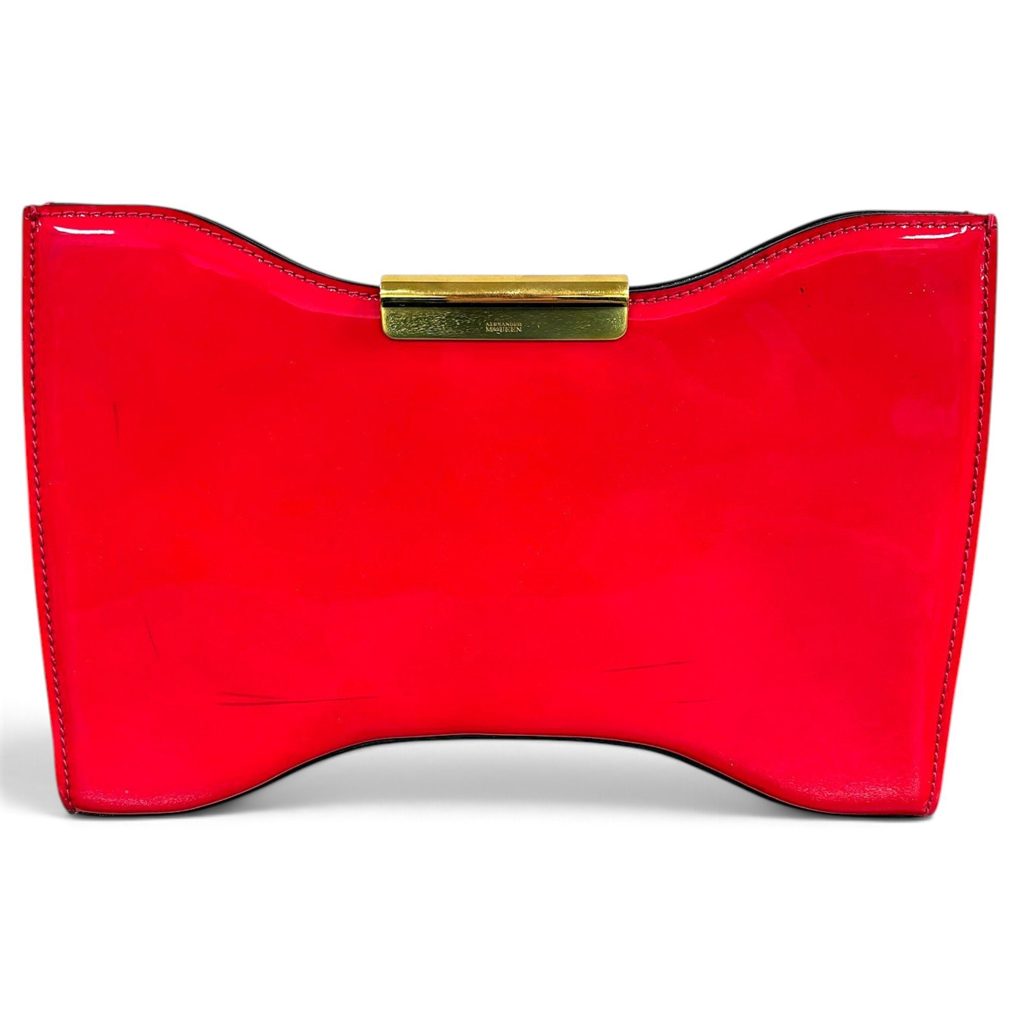 Alexander McQueen Patent leather clutch bag