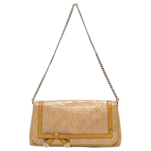 Patent leather handbag
