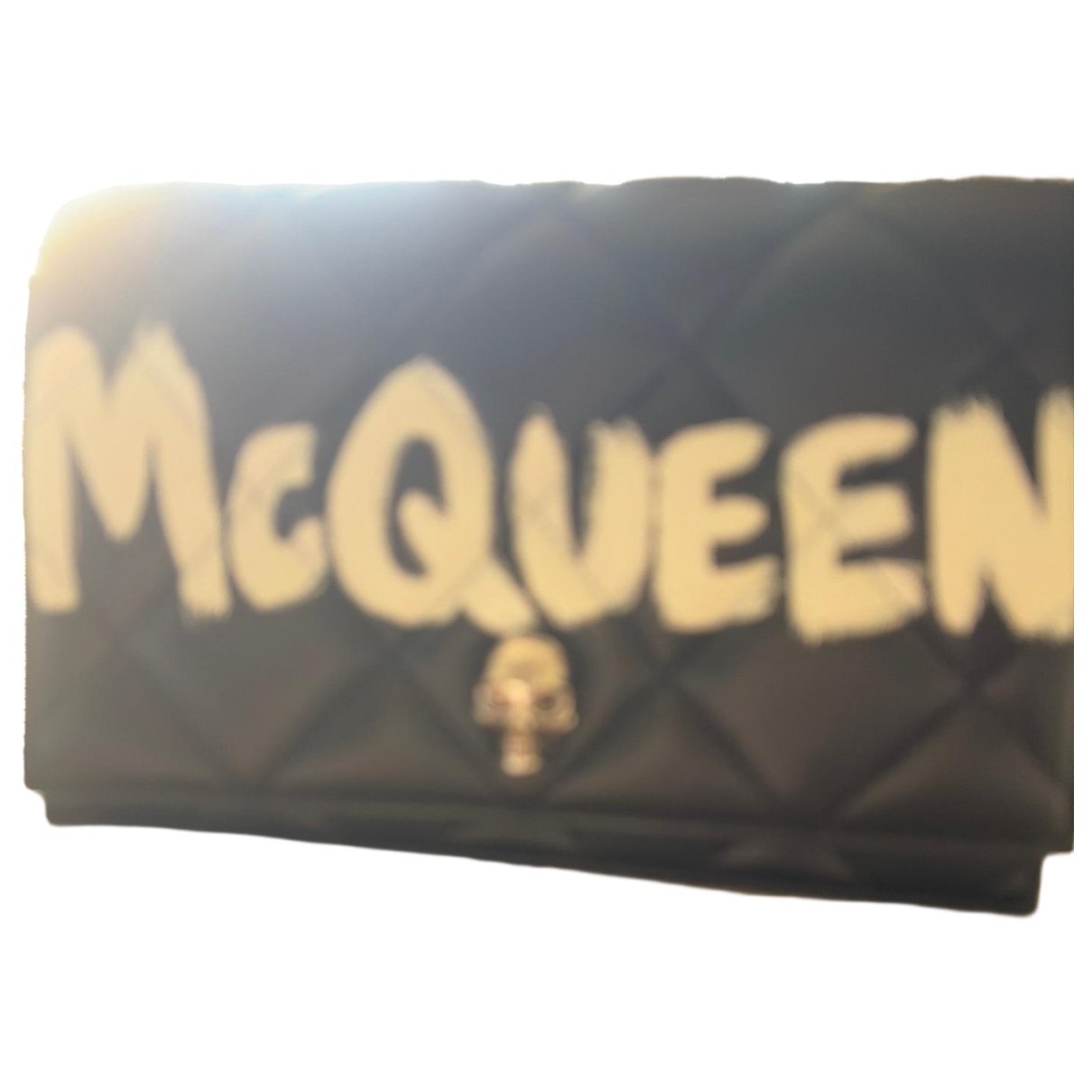 Patent leather clutch bag
