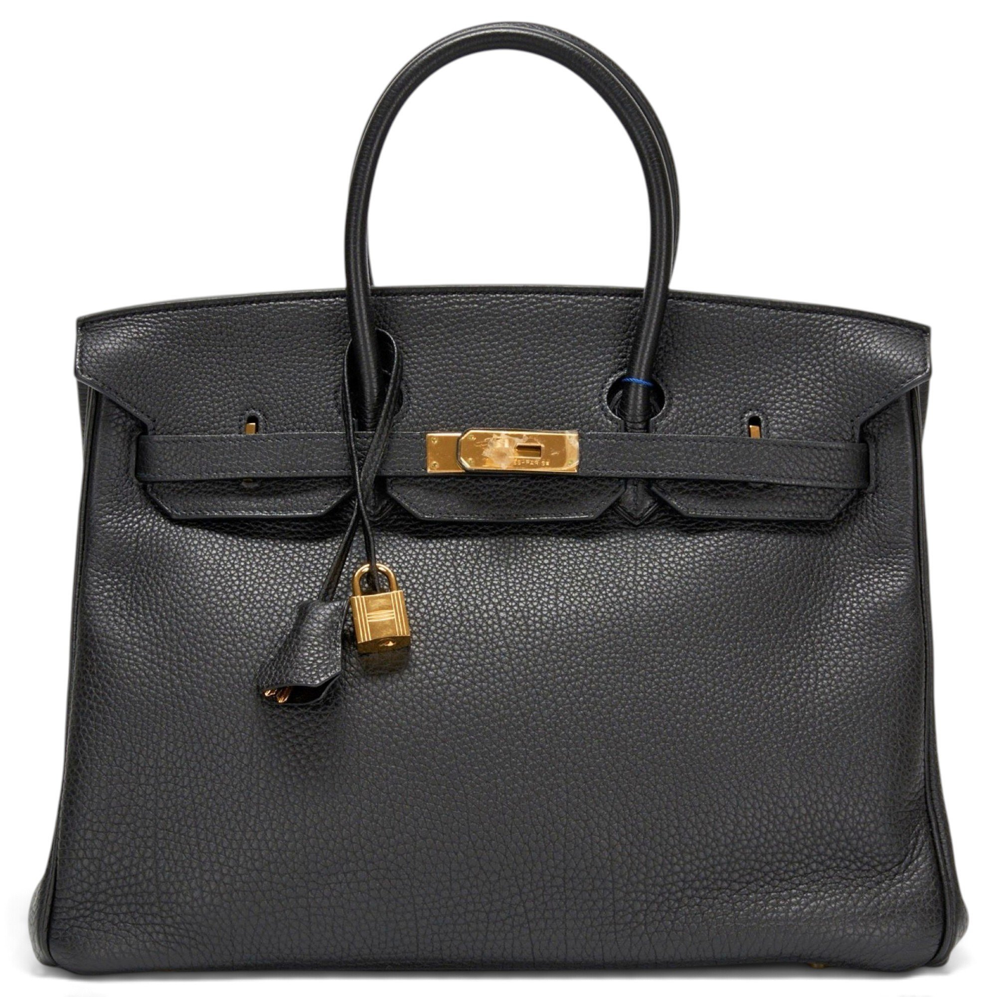 Birkin 35 leather satchel