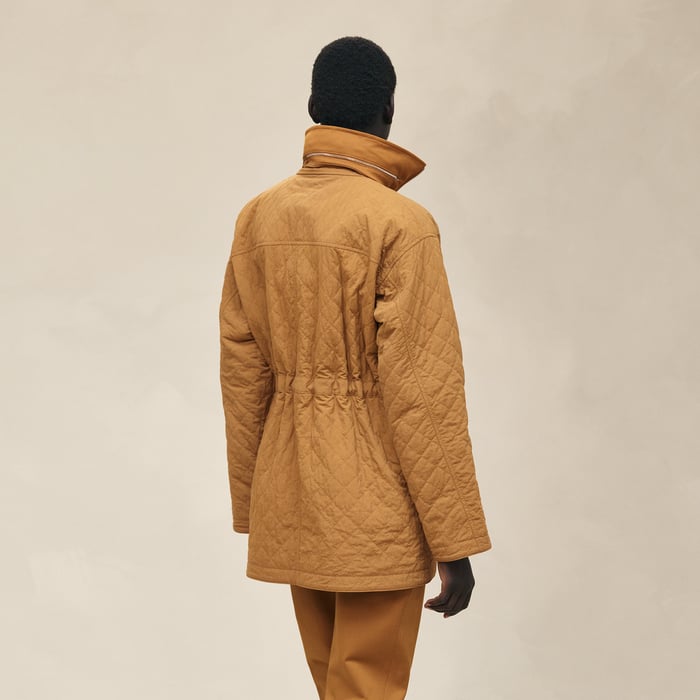 Marron Ocre Reversible Parka