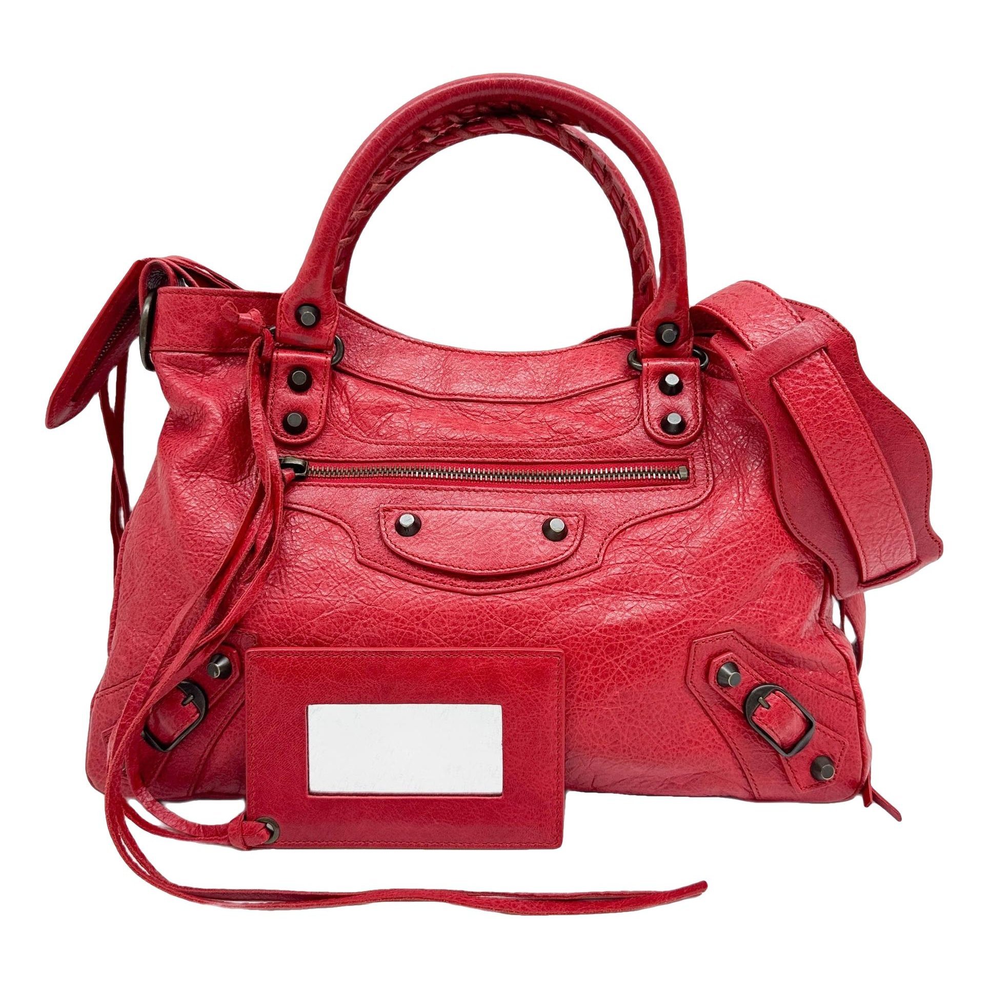 First leather handbag