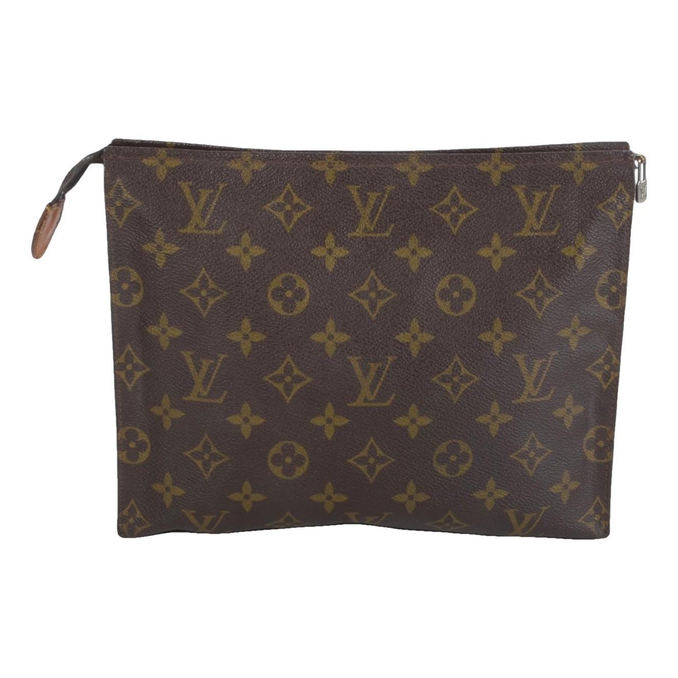 Leather clutch bag