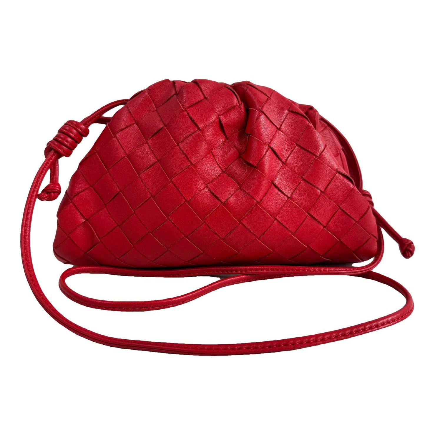 Pouch leather handbag