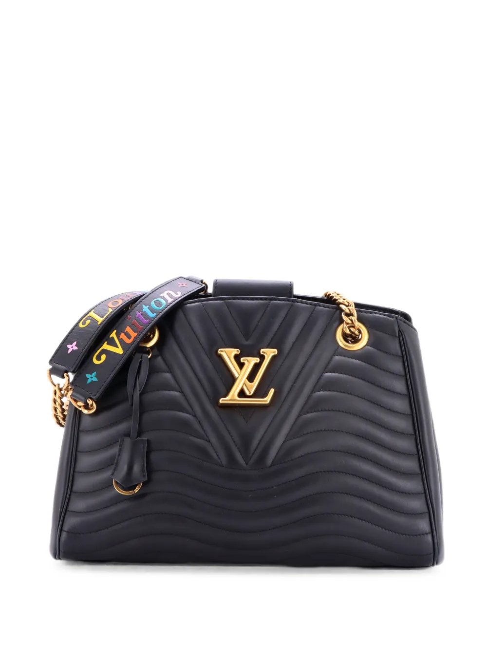 New Wave Chain Tote Quilted Leather shoulder bag