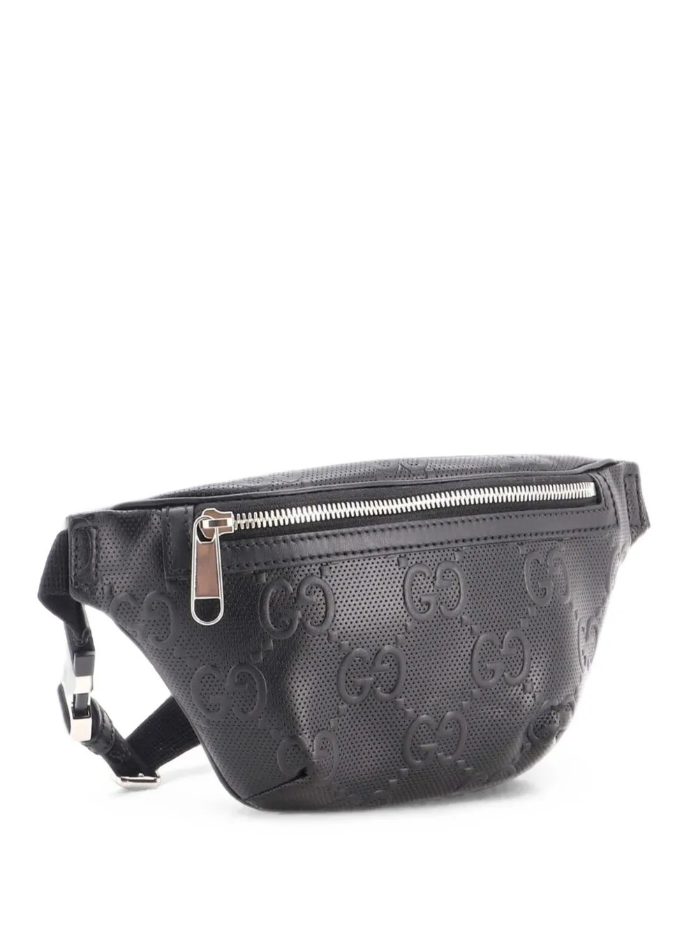 GG Embossed Perforated Leather Small belt bag