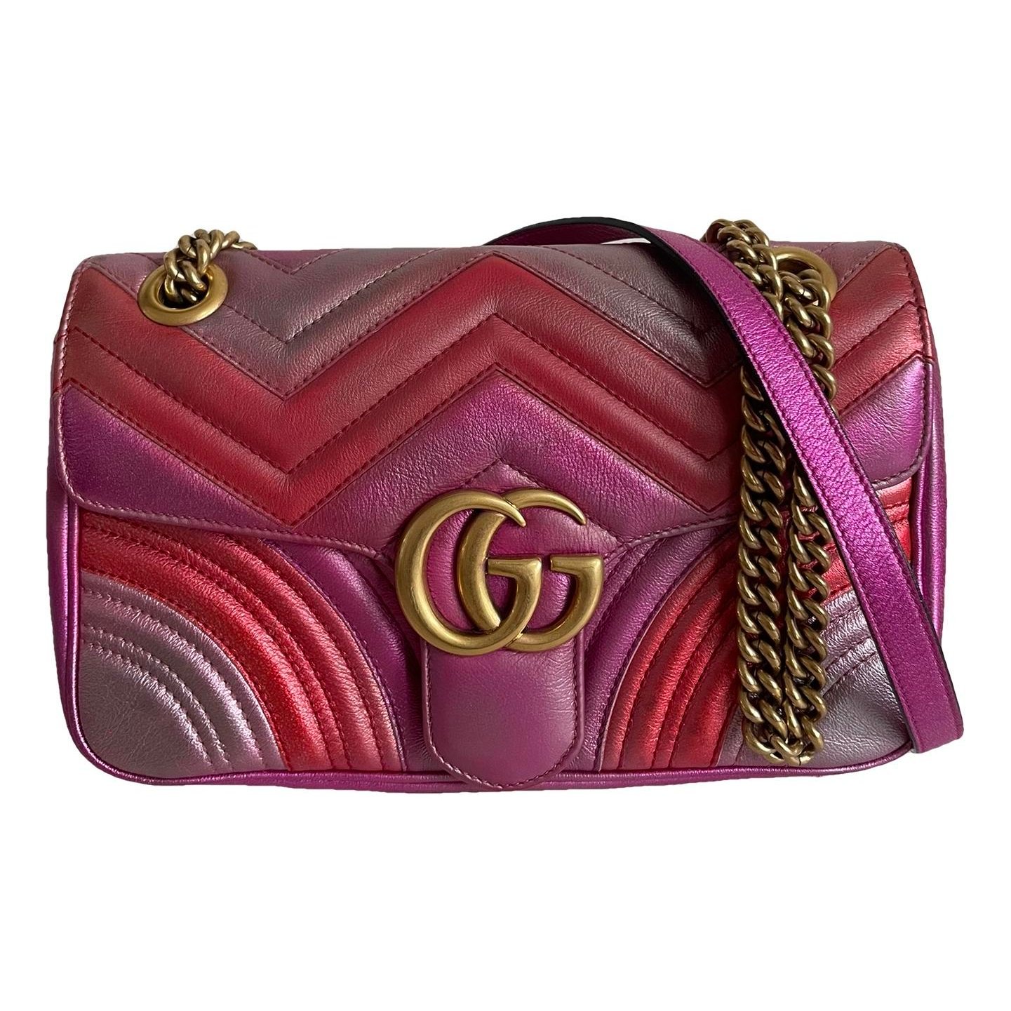 GG Marmont Flap leather crossbody bag