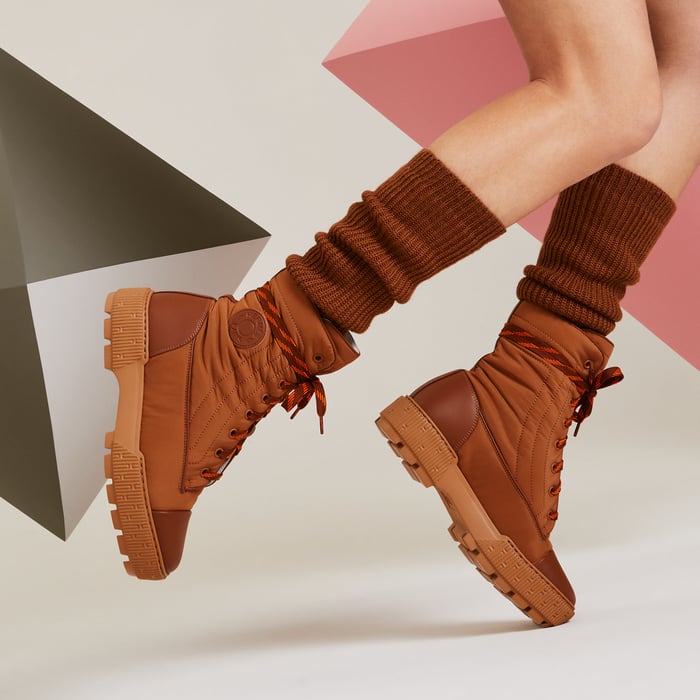 Brun Amourette Bota De Cano Baixo Fresh