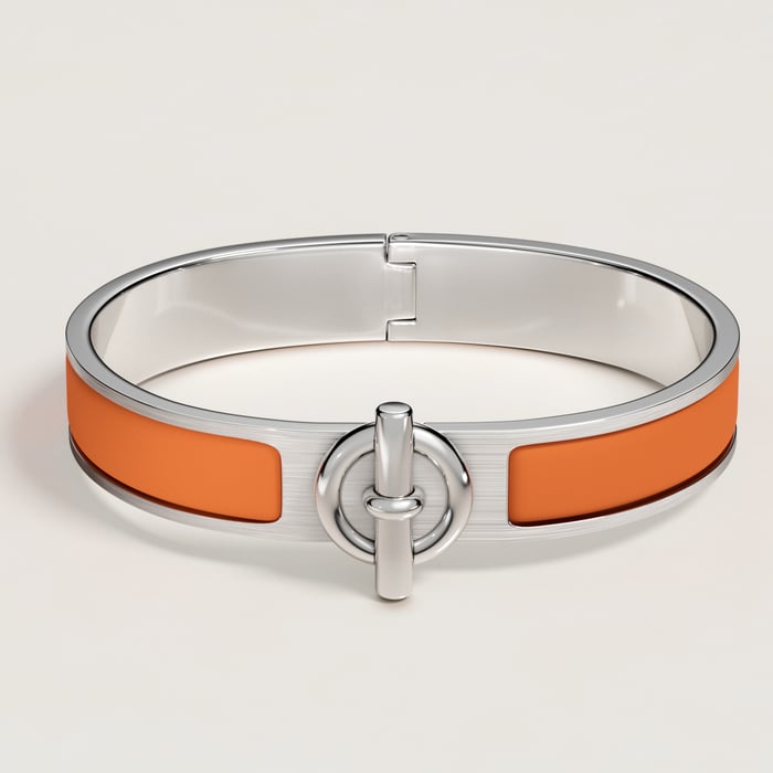 Orange Feu Mat Clic Glenan Bracelet