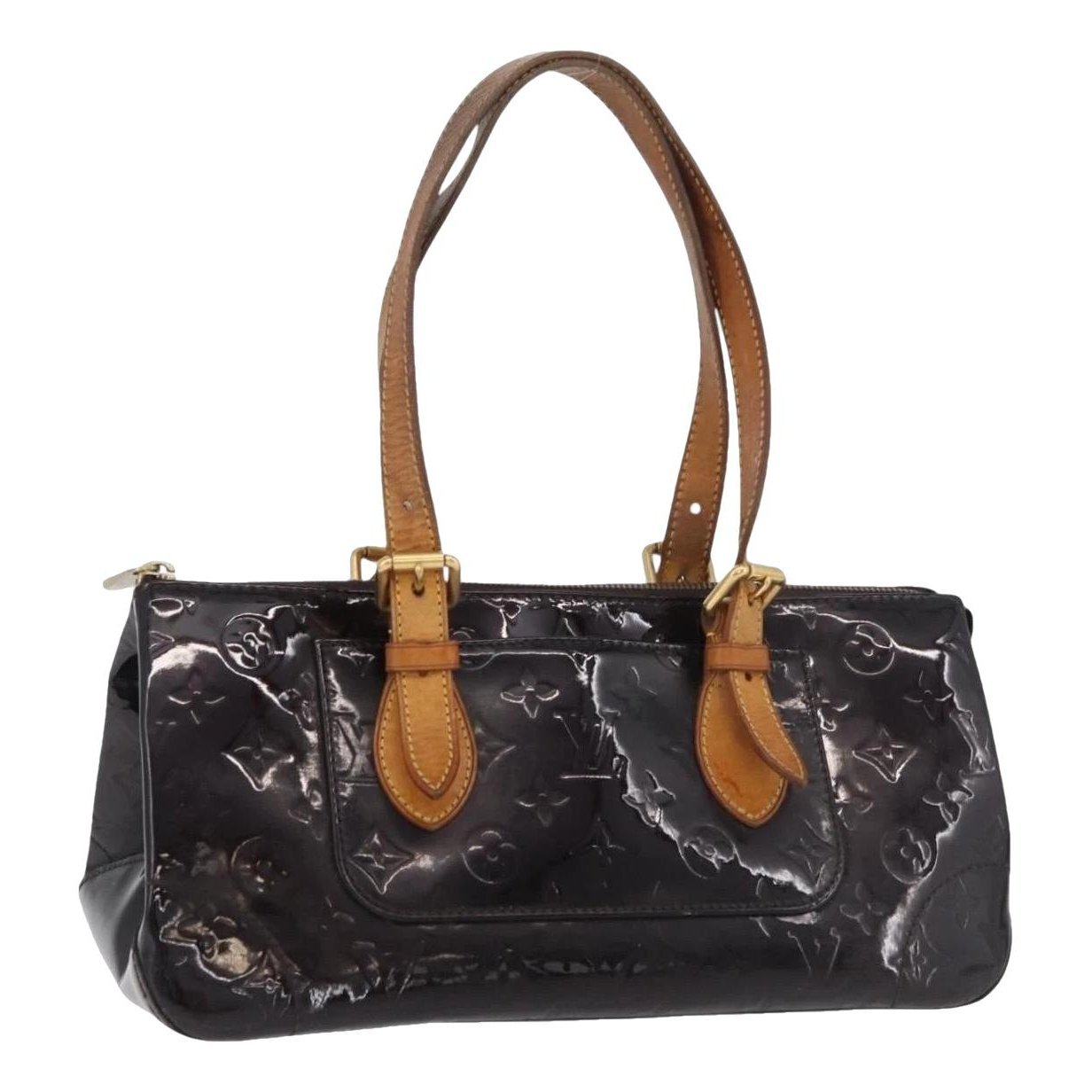 Patent leather handbag