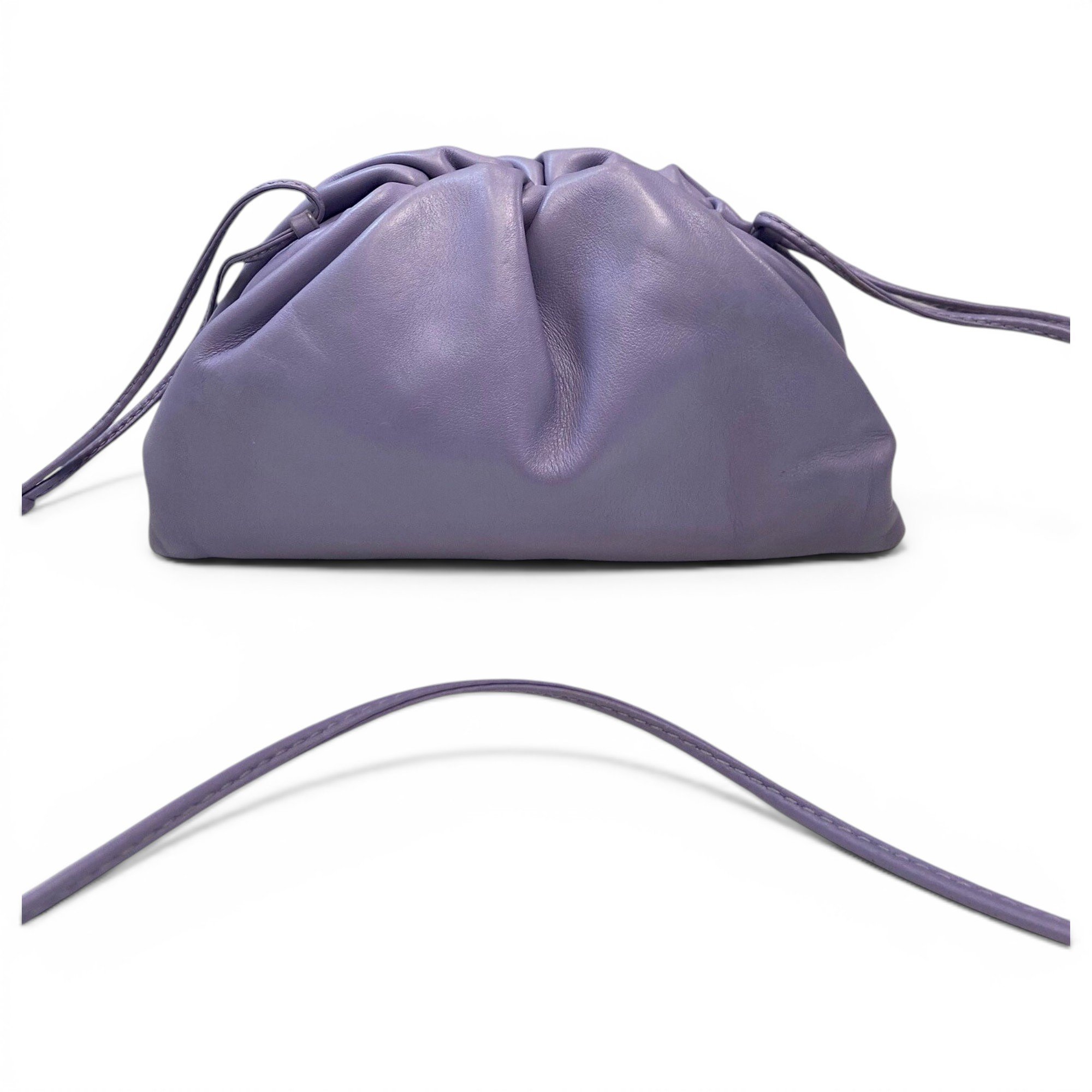 Pouch leather handbag