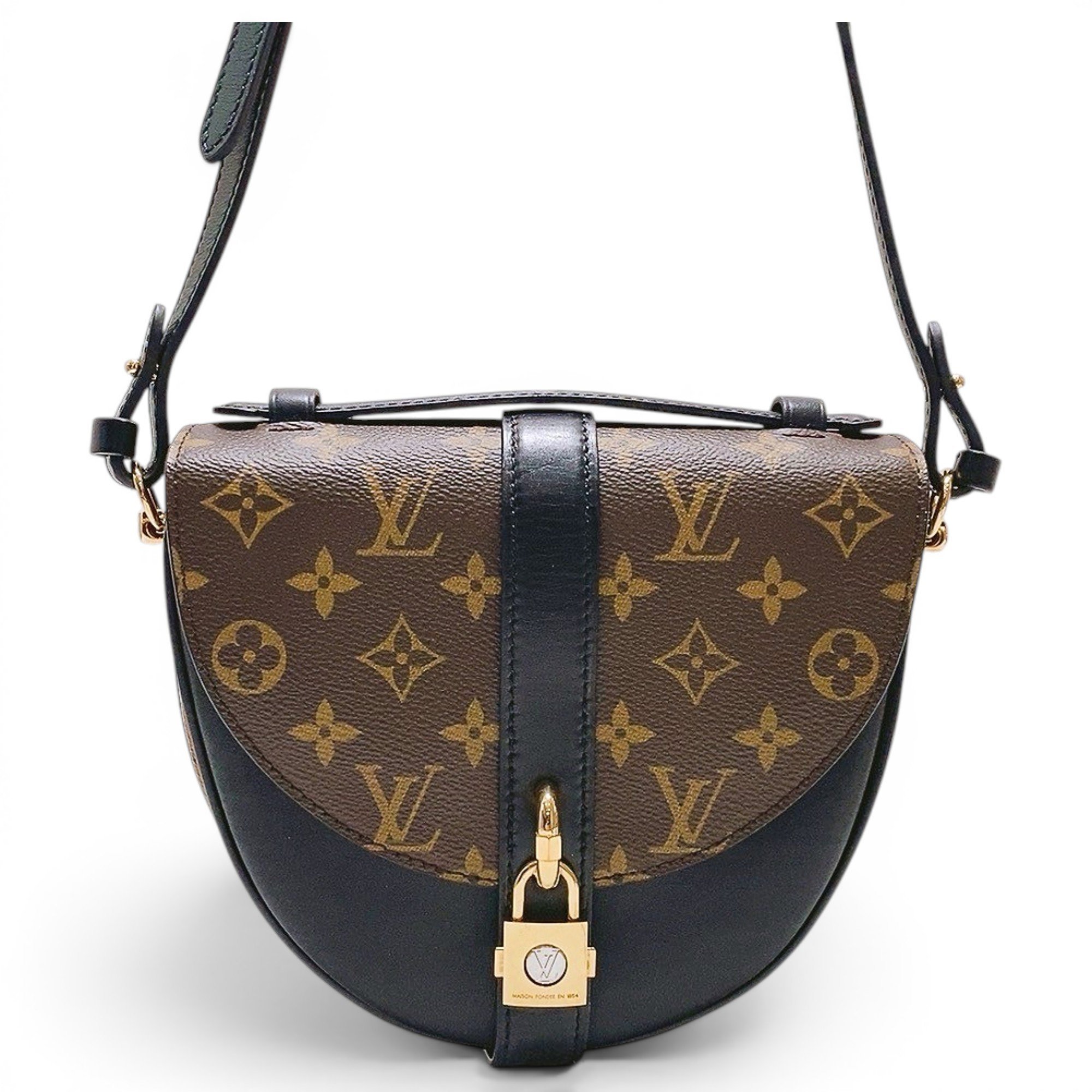 Tambourin leather crossbody bag
